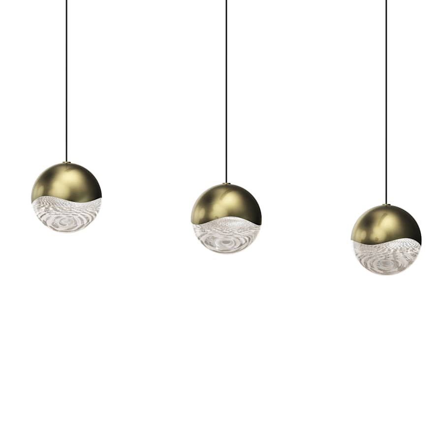 Grapes 3-Light 38" Wide LED Suspension Linear Pendant