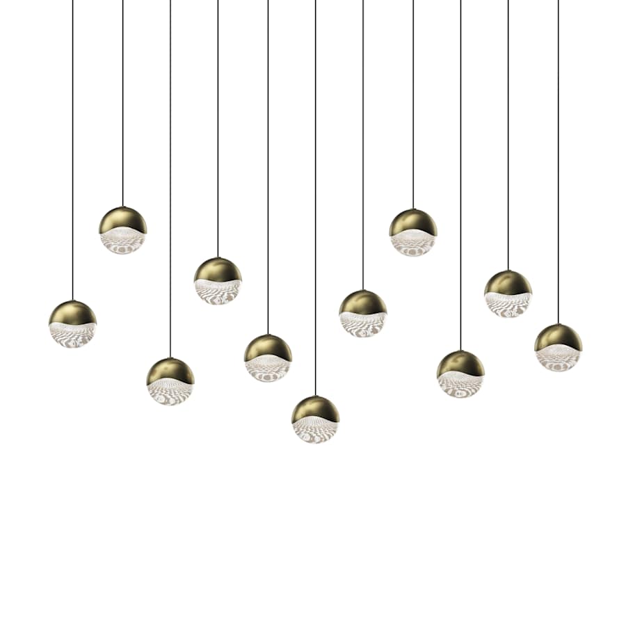 Grapes 11-Light 37" Wide LED Suspension Linear Pendant