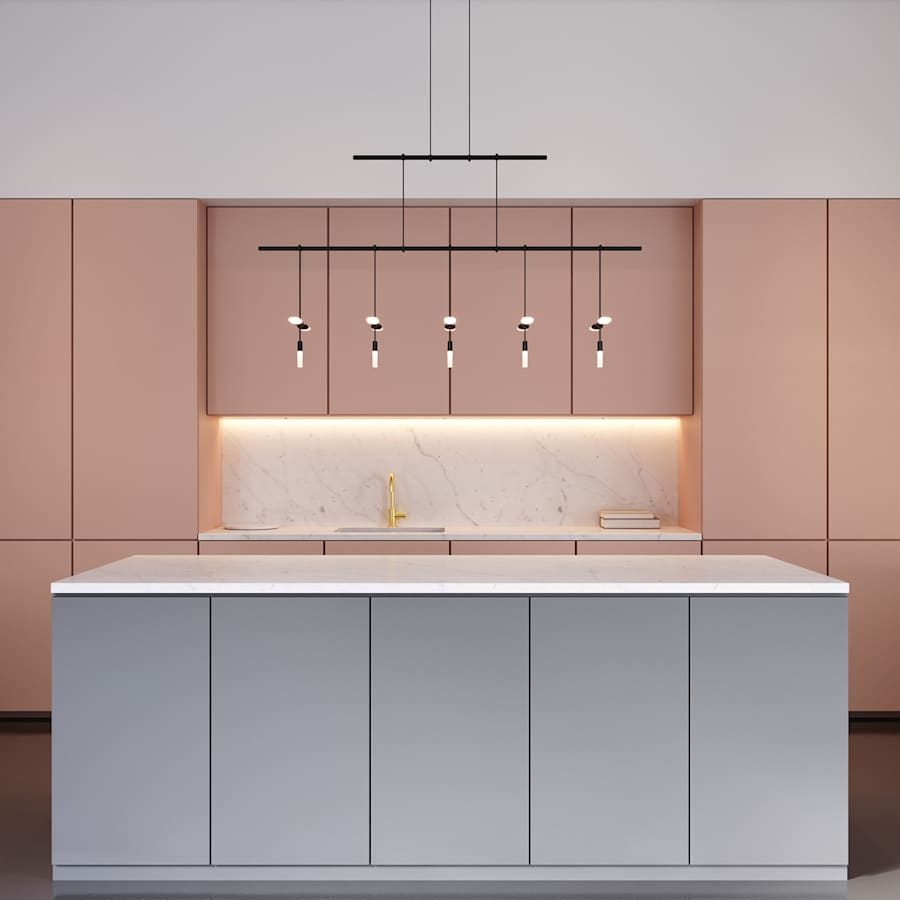 Suspenders LED 2-Tier Linear Pendant