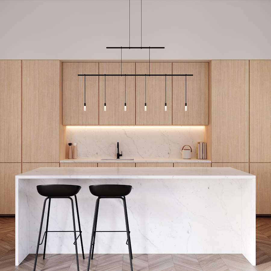 Suspenders LED 2-Tier Linear Pendant