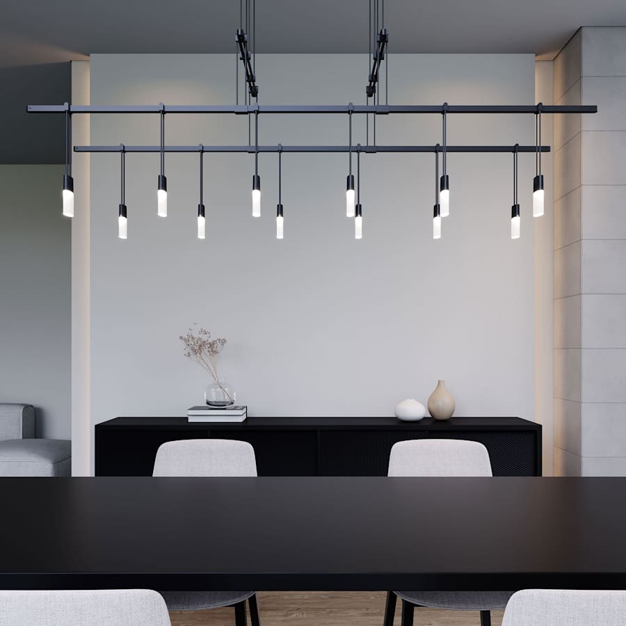 Suspenders LED 2-Tier Tandem Linear Pendant
