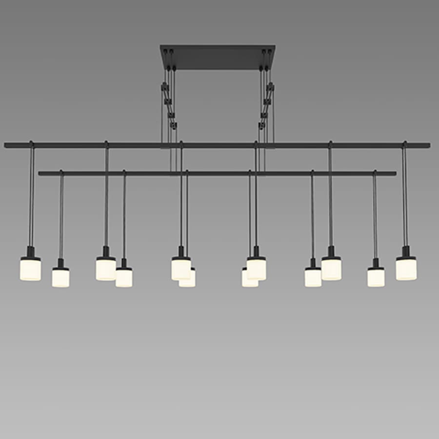 Suspenders LED 2-Tier Tandem Linear Pendant