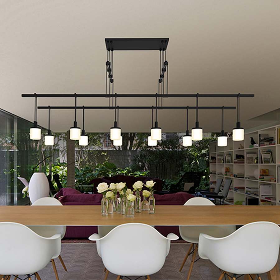 Suspenders LED 2-Tier Tandem Linear Pendant