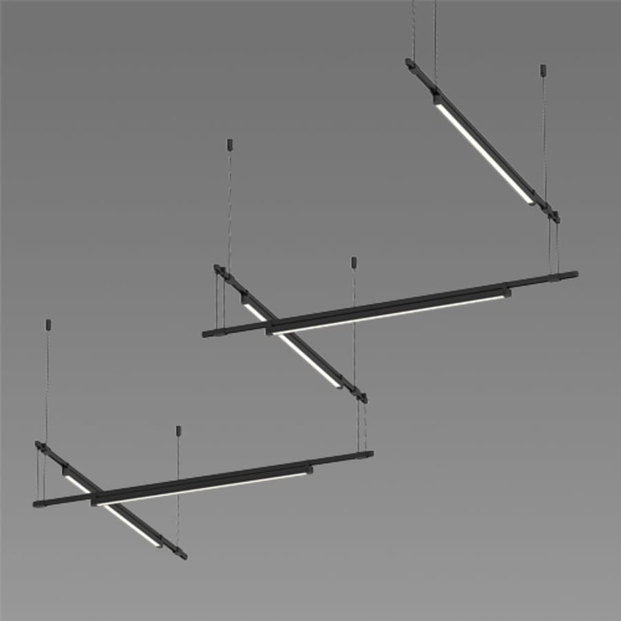 Suspenders LED 5-Bar Zig Zag Multi-Light Pendant