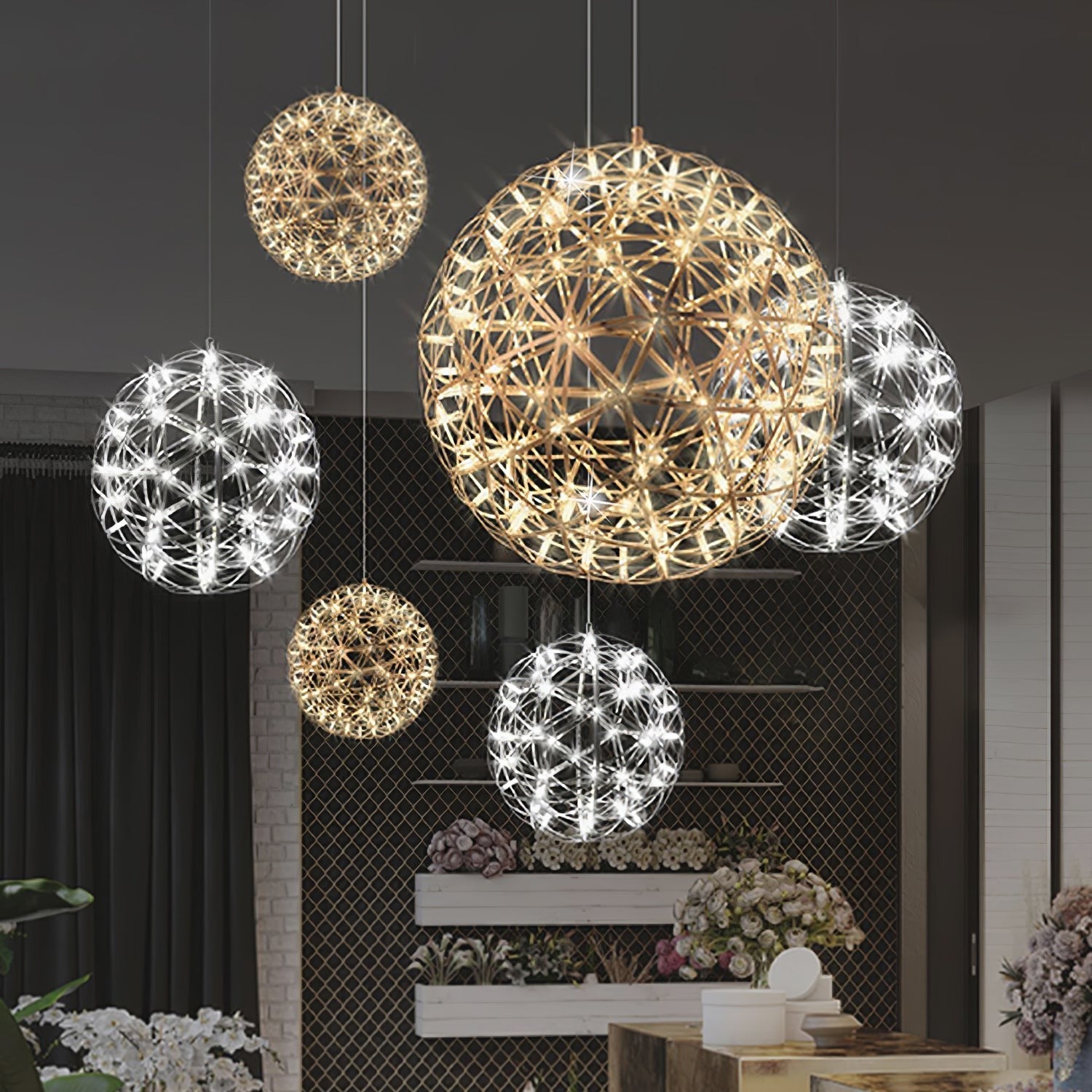 Spark Orb LED Pendant
