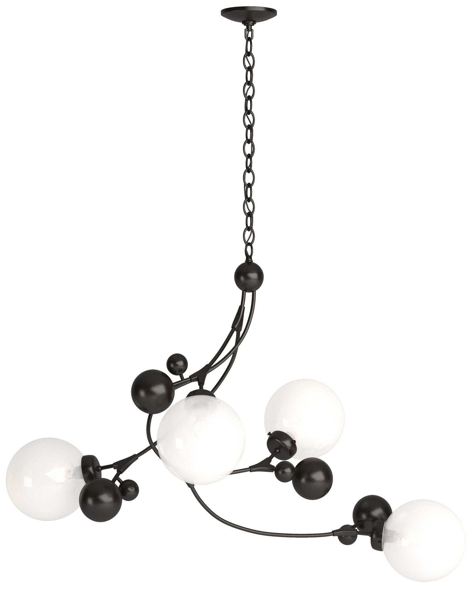 Sprig Oil Rubbed Bronze Opaline Chandelier