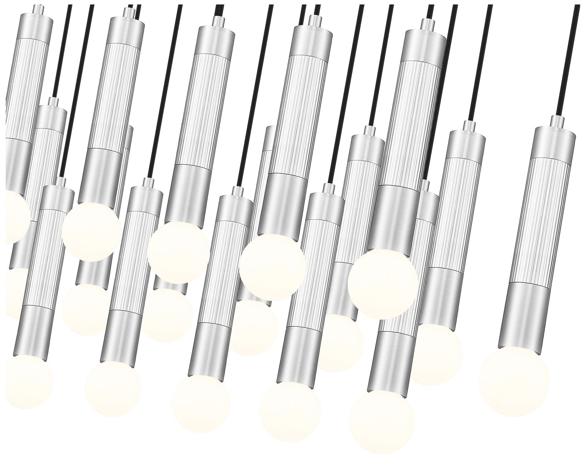 Stari Brushed Nickel 23-Light Linear Pendant