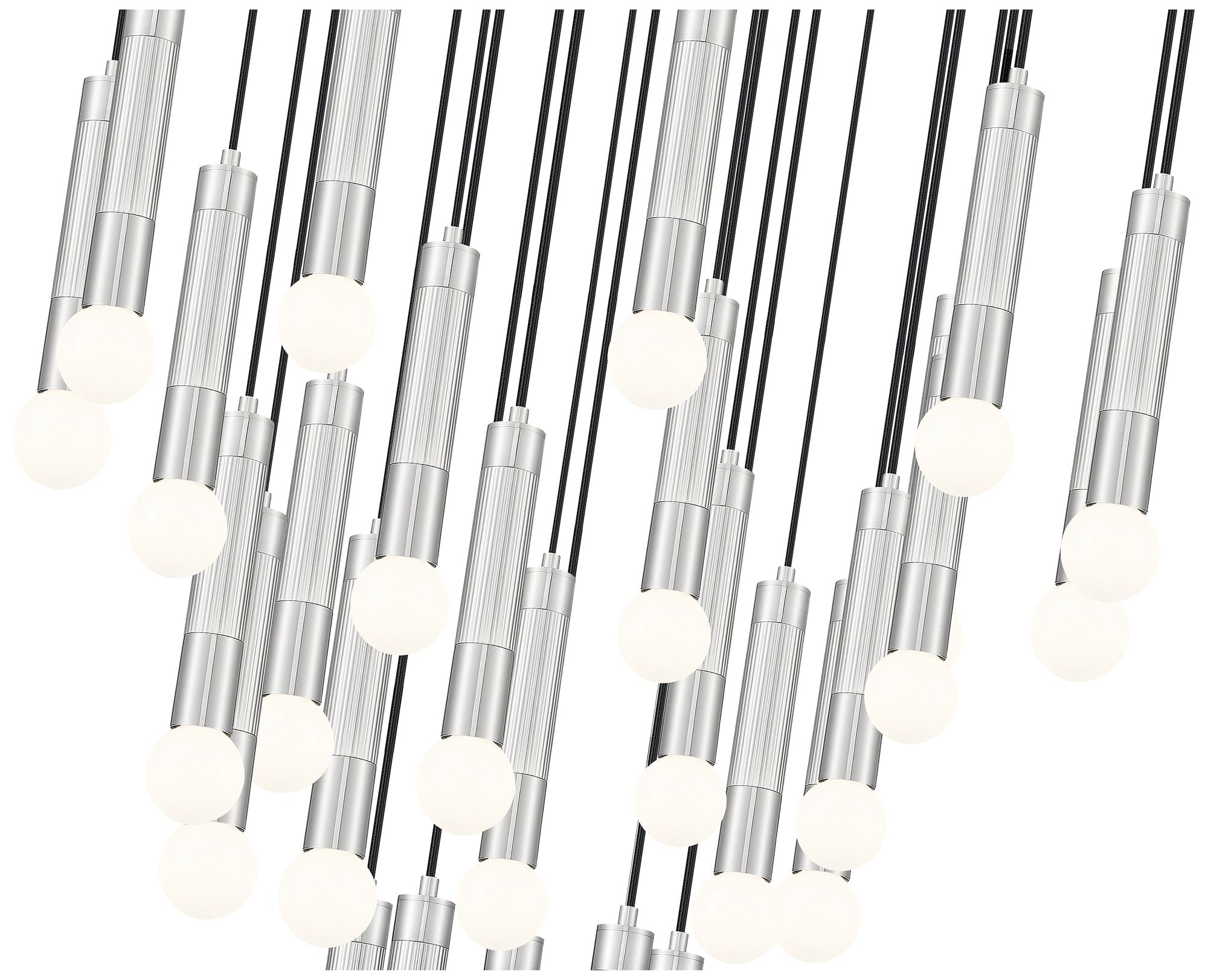 Stari Brushed Nickel 27-Light Chandelier
