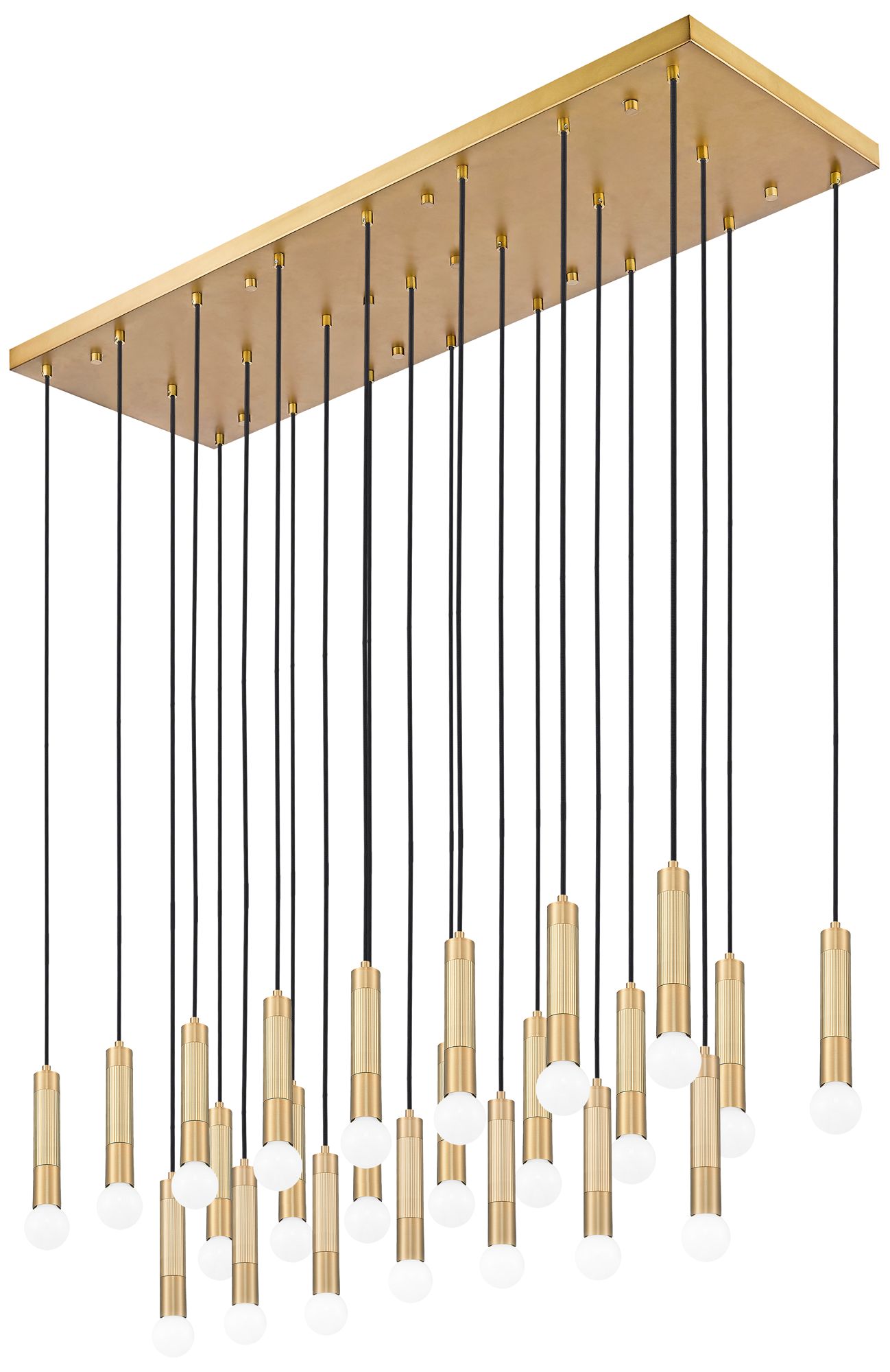 Stari Modern Gold 23-Light Linear Chandelier