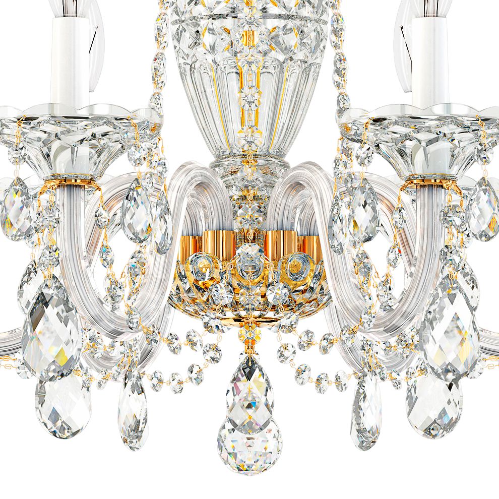 Sterling 22.5"H X 6-Light Crystal Chandelier