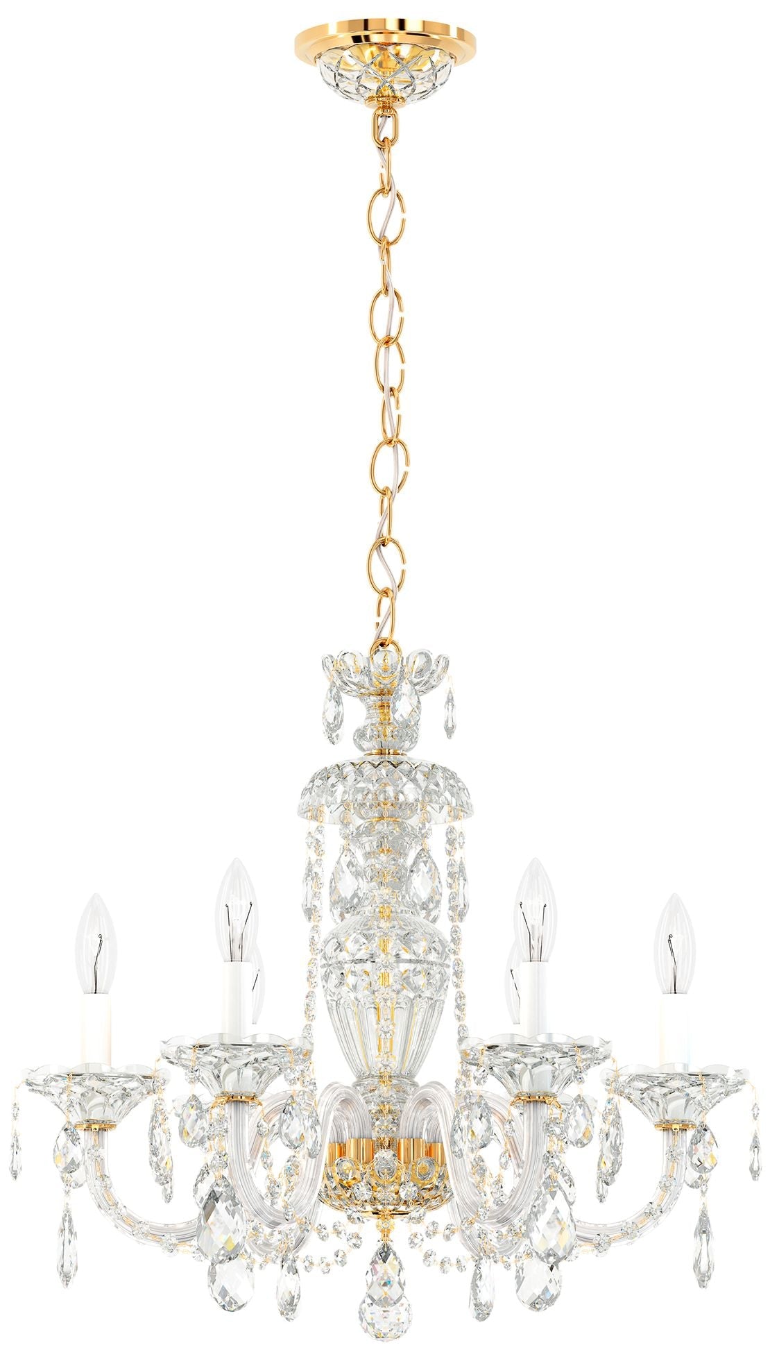 Sterling 22.5"H X 6-Light Crystal Chandelier