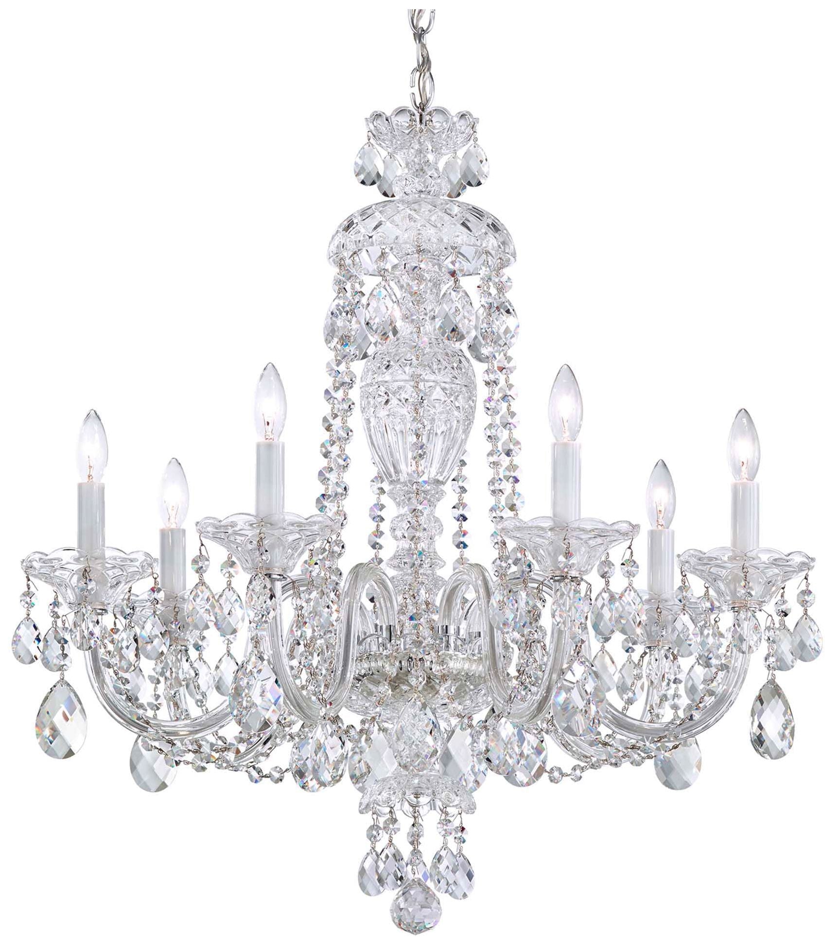 Sterling 26"H X 7-Light Crystal Chandelier