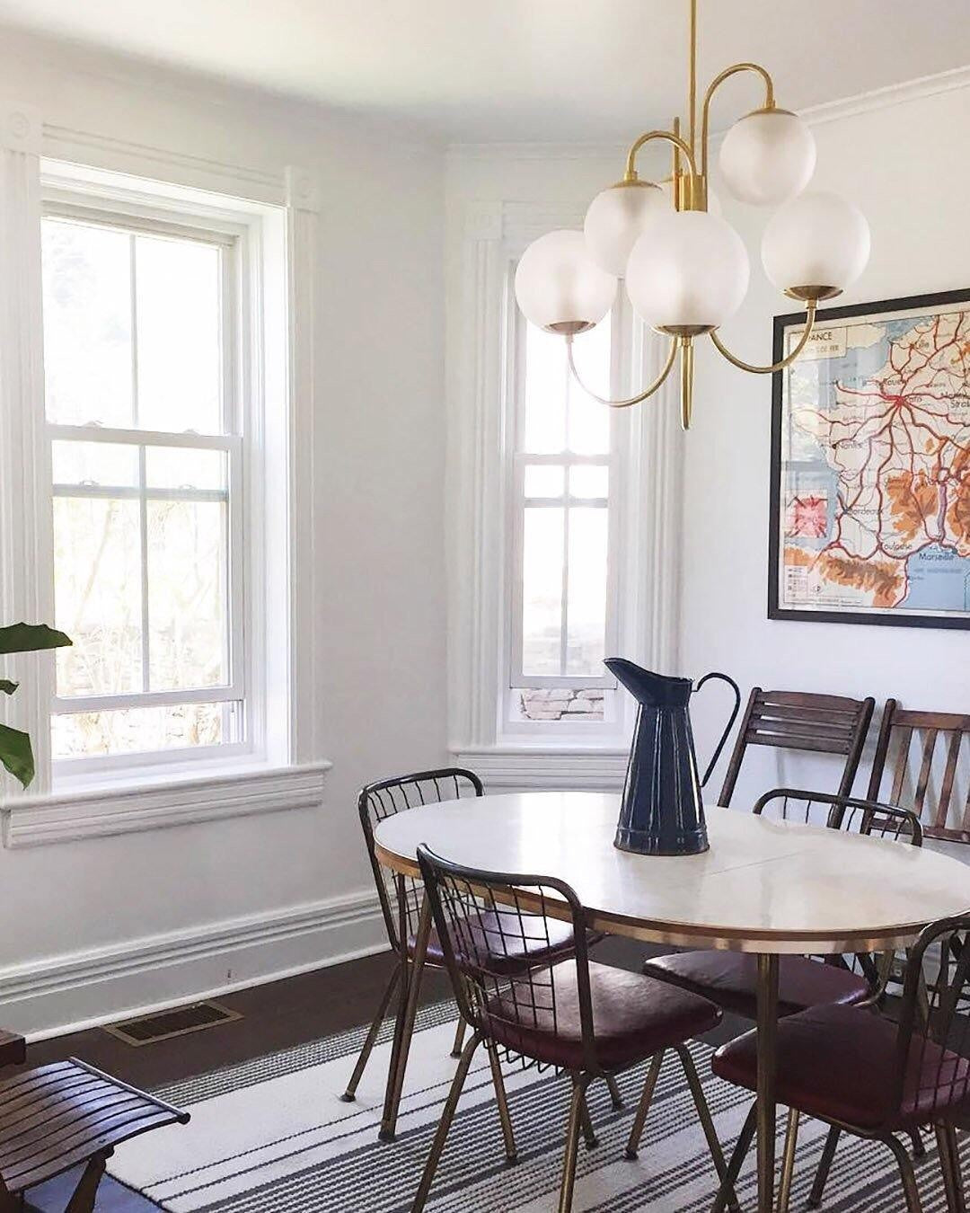 Swan Curve Glass Chandelier