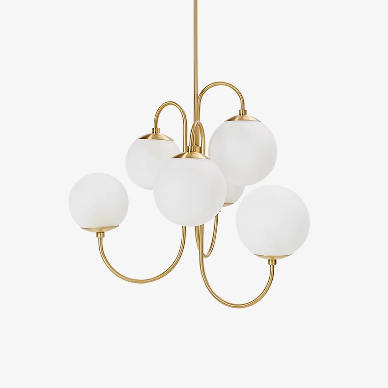 Swan Curve Glass Chandelier