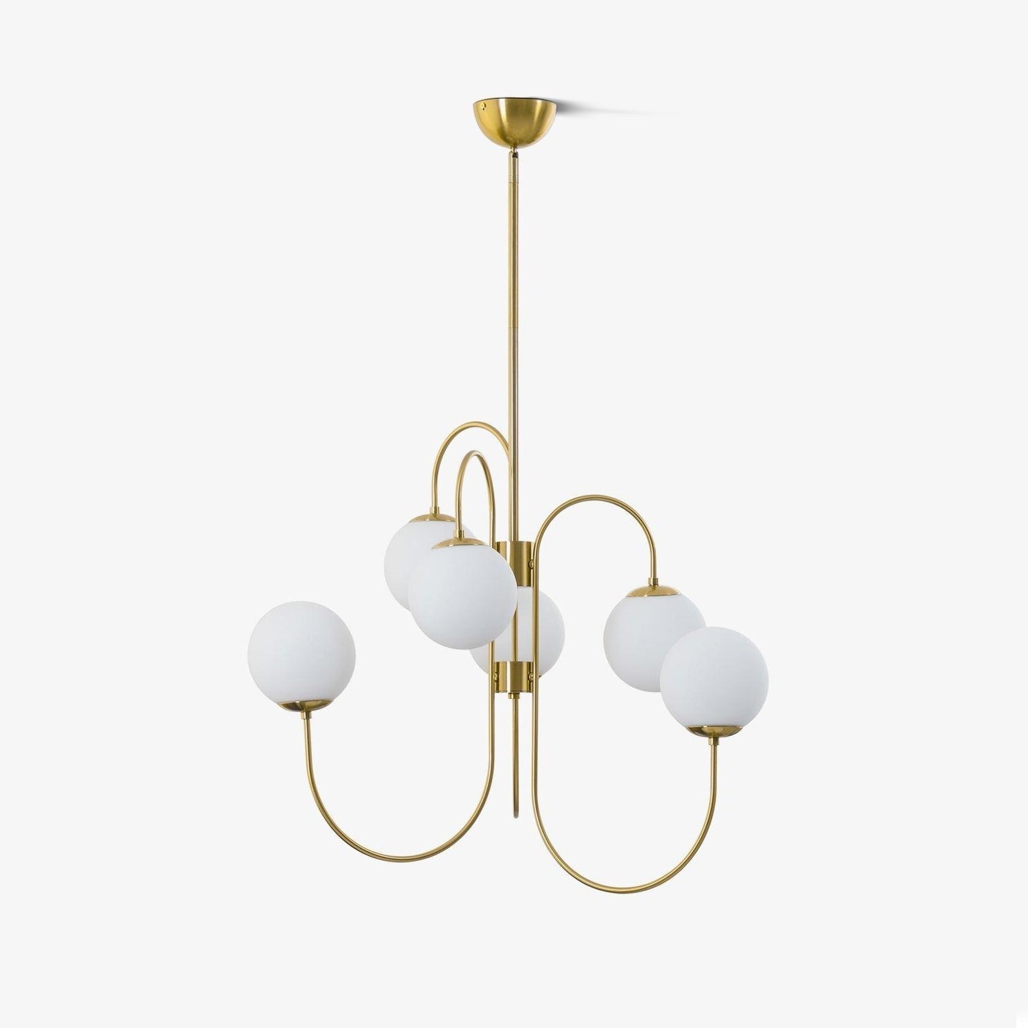 Swan Curve Glass Chandelier