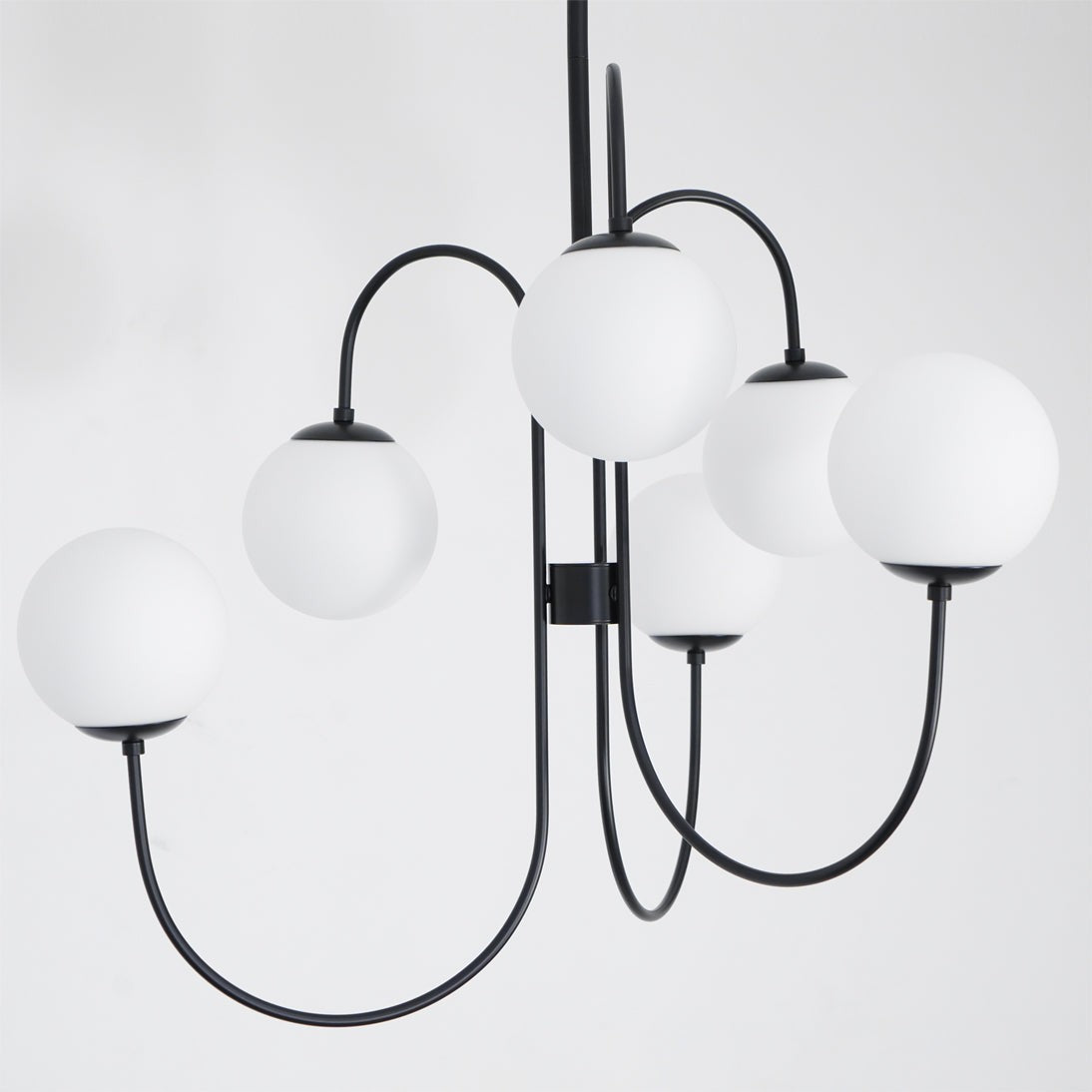 Swan Curve Glass Chandelier
