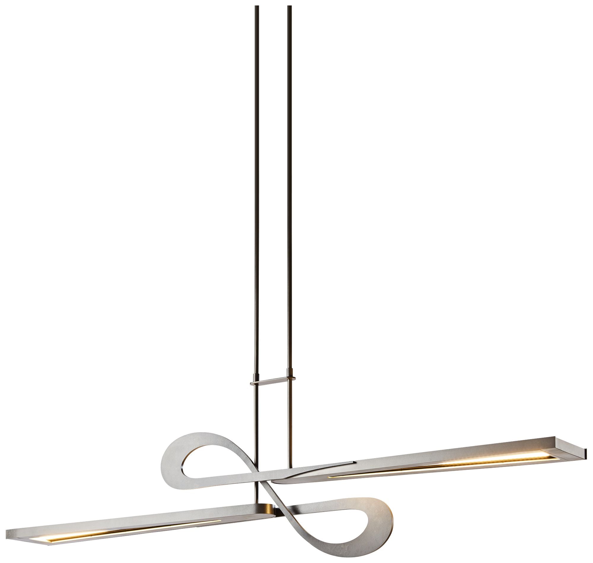 Switchback 49.75"W Steel LED Kitchen Linear Pendant