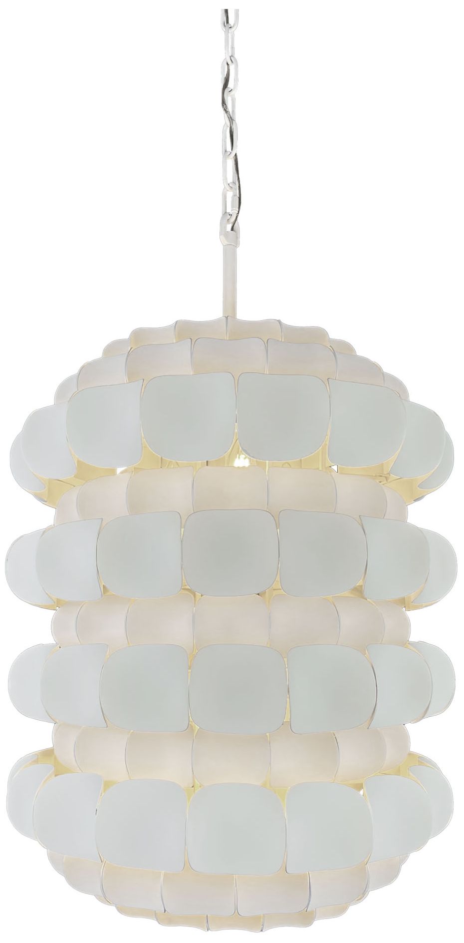 Swoon 6-Light Foyer Matte White Chandelier