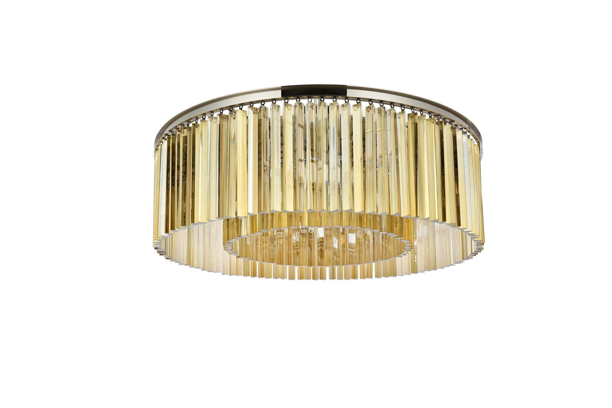 Sydney 10-Light Polished Nickel Flush Mount