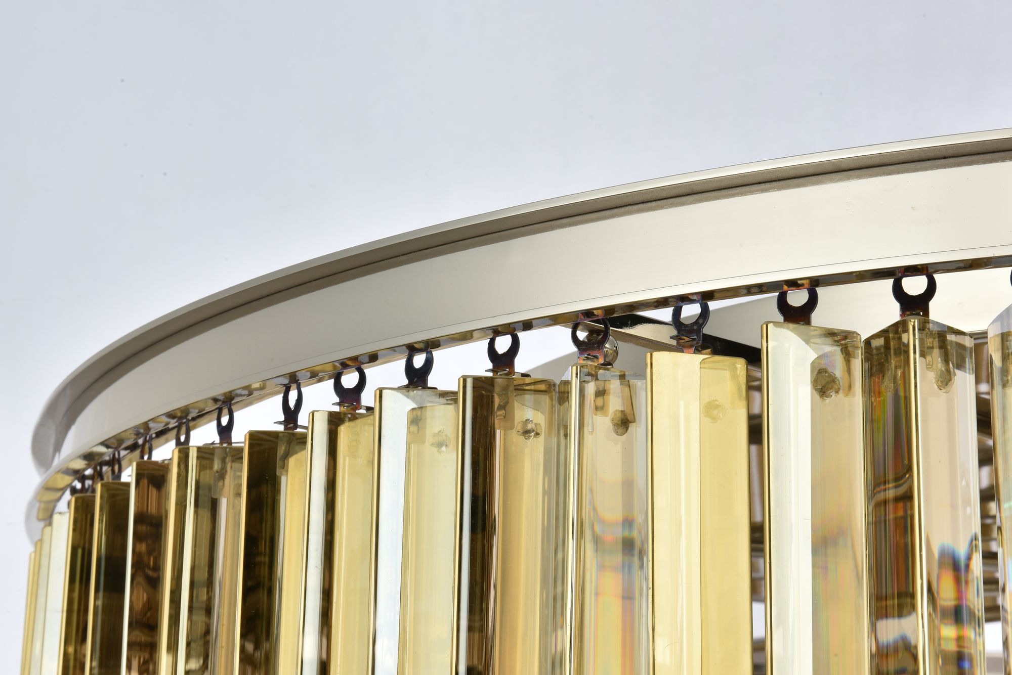 Sydney 10-Light Polished Nickel Flush Mount