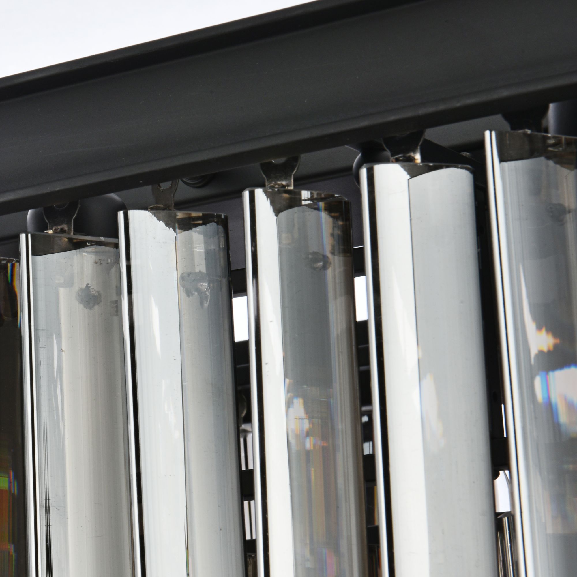 Sydney 12-Light Matte Black Chandelier (Grey)