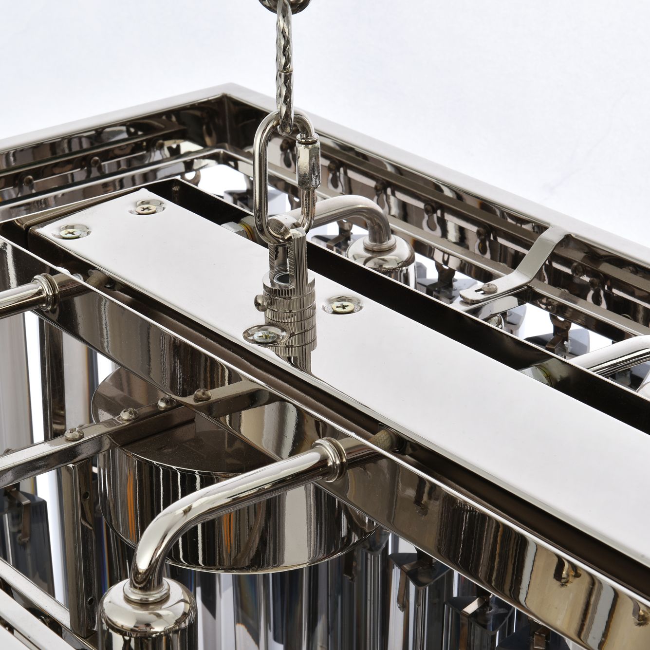 Sydney 40" Wide Polished Nickel 12-Light Linear Pendant