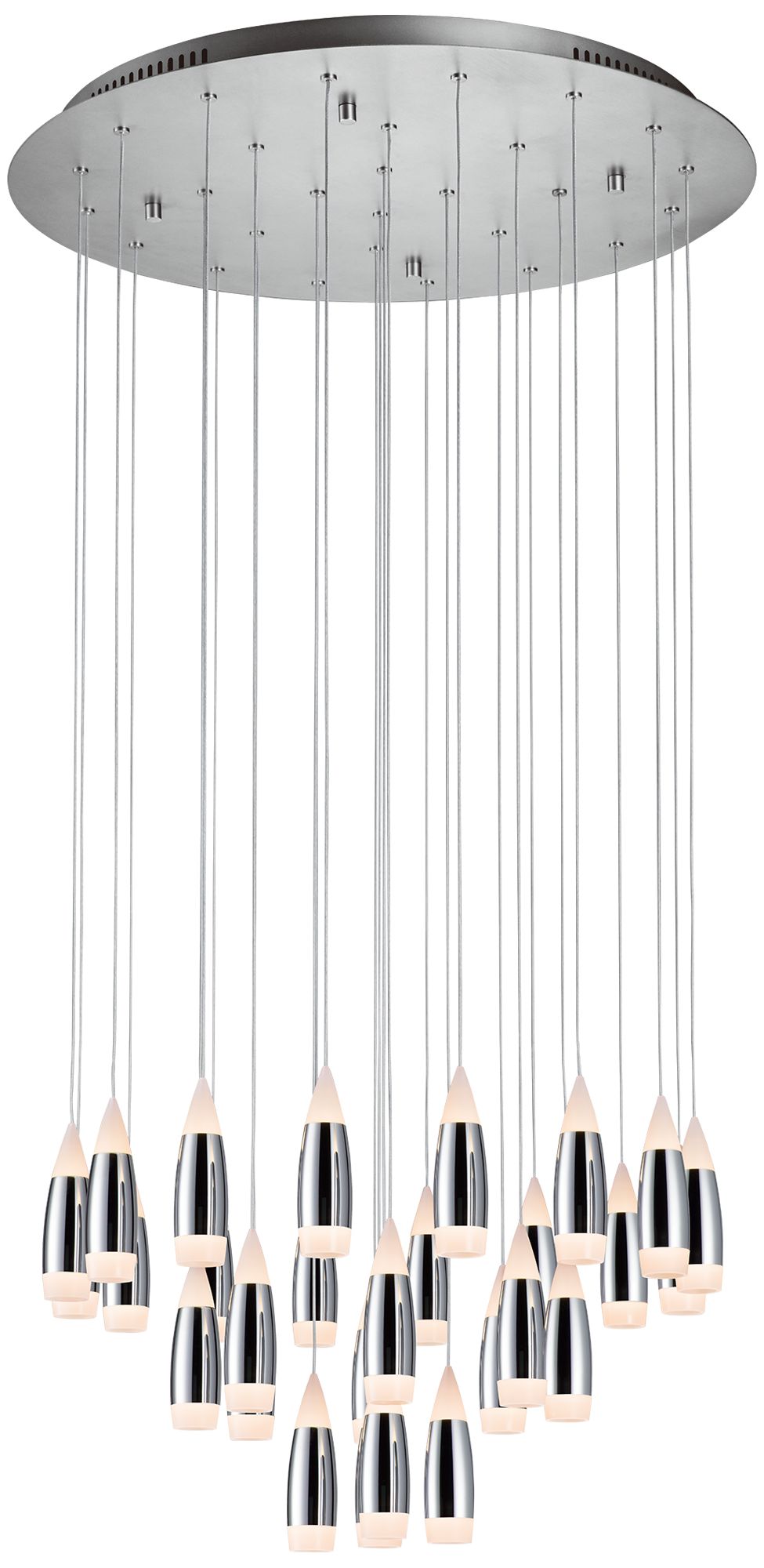 Tear 33.5-Inch Chrome Chandelier