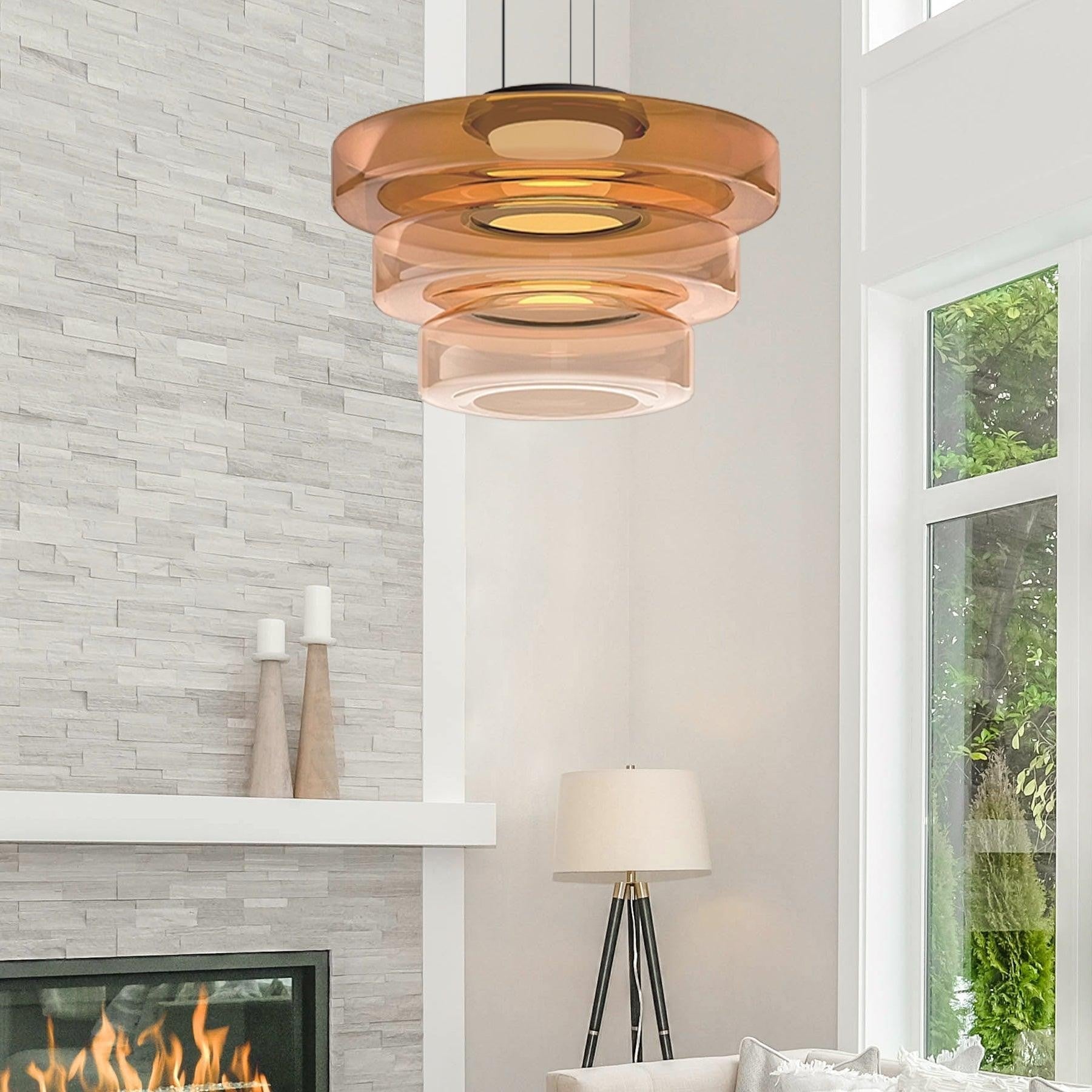 Tiered Aura Pendant Light