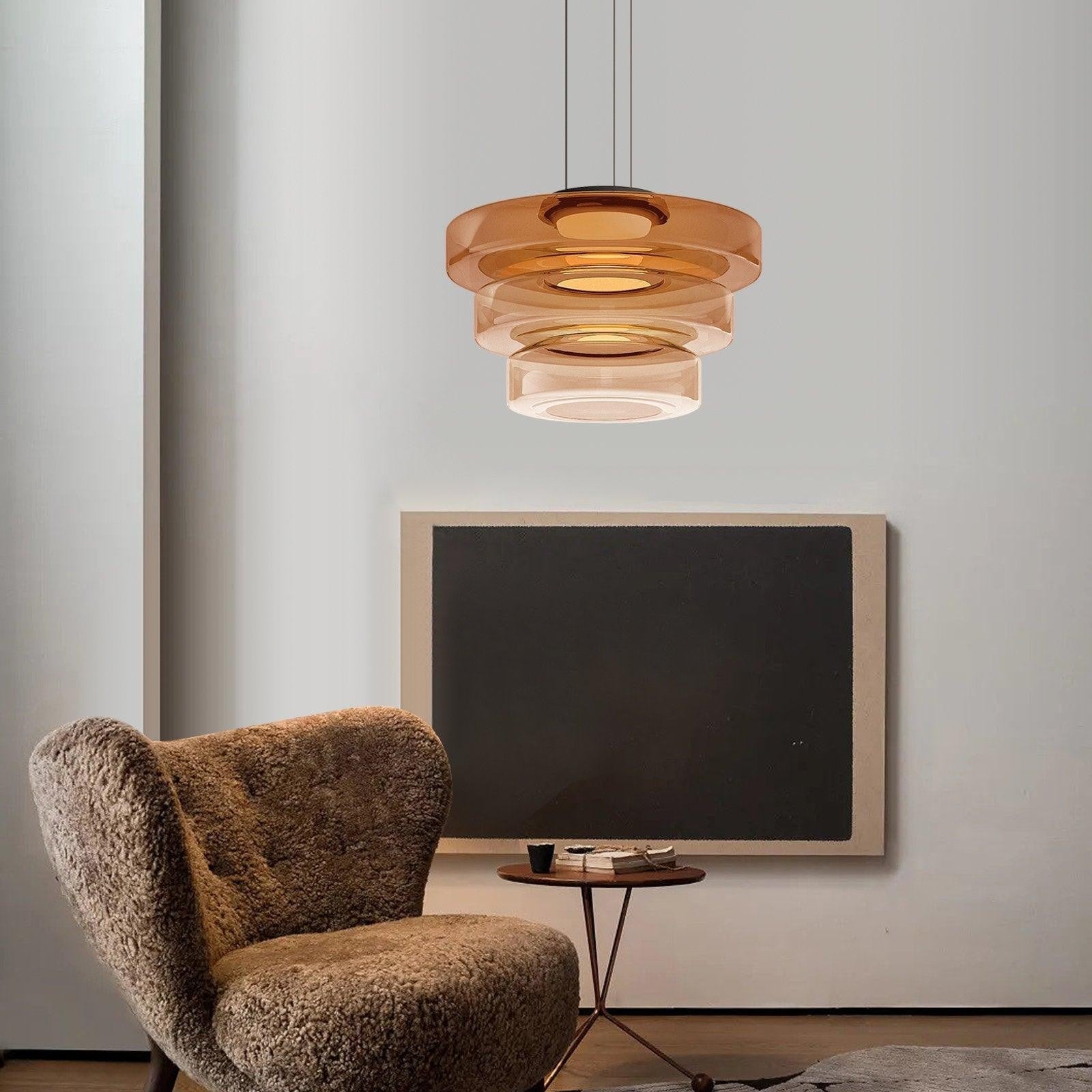 Tiered Aura Pendant Light