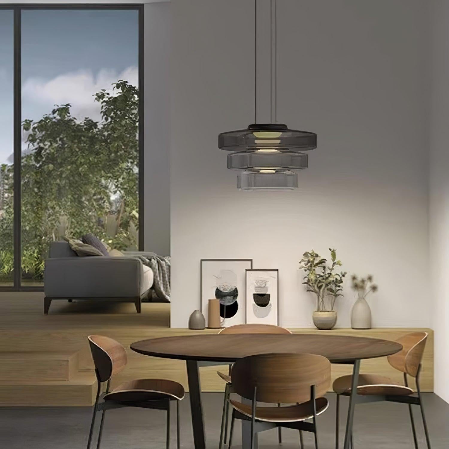 Tiered Aura Pendant Light