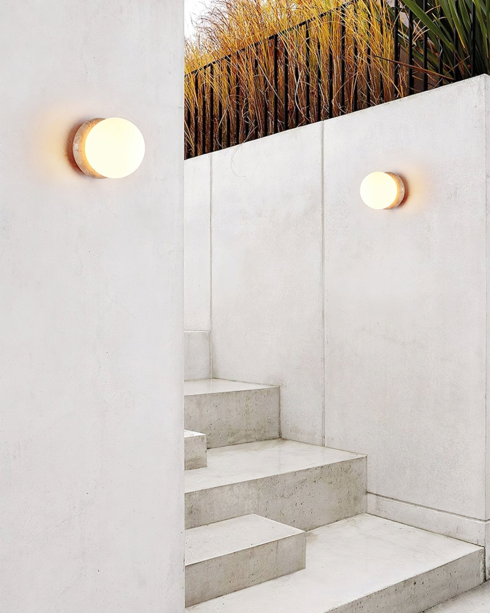 Travara Stone Wall Light, Bedroom Wall Sconce, detail 4