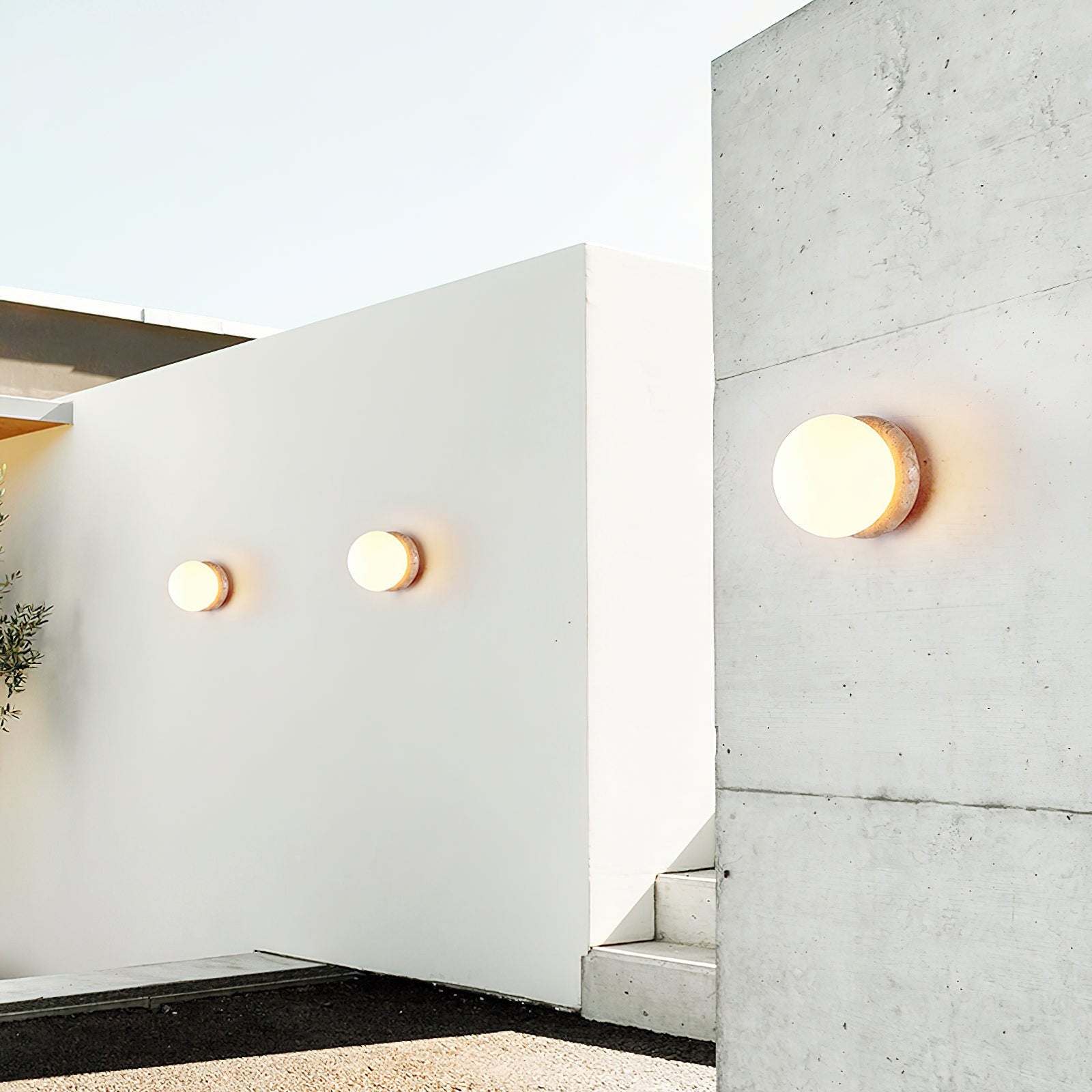 Travara Stone Wall Light, Bedroom Wall Sconce, detail 7