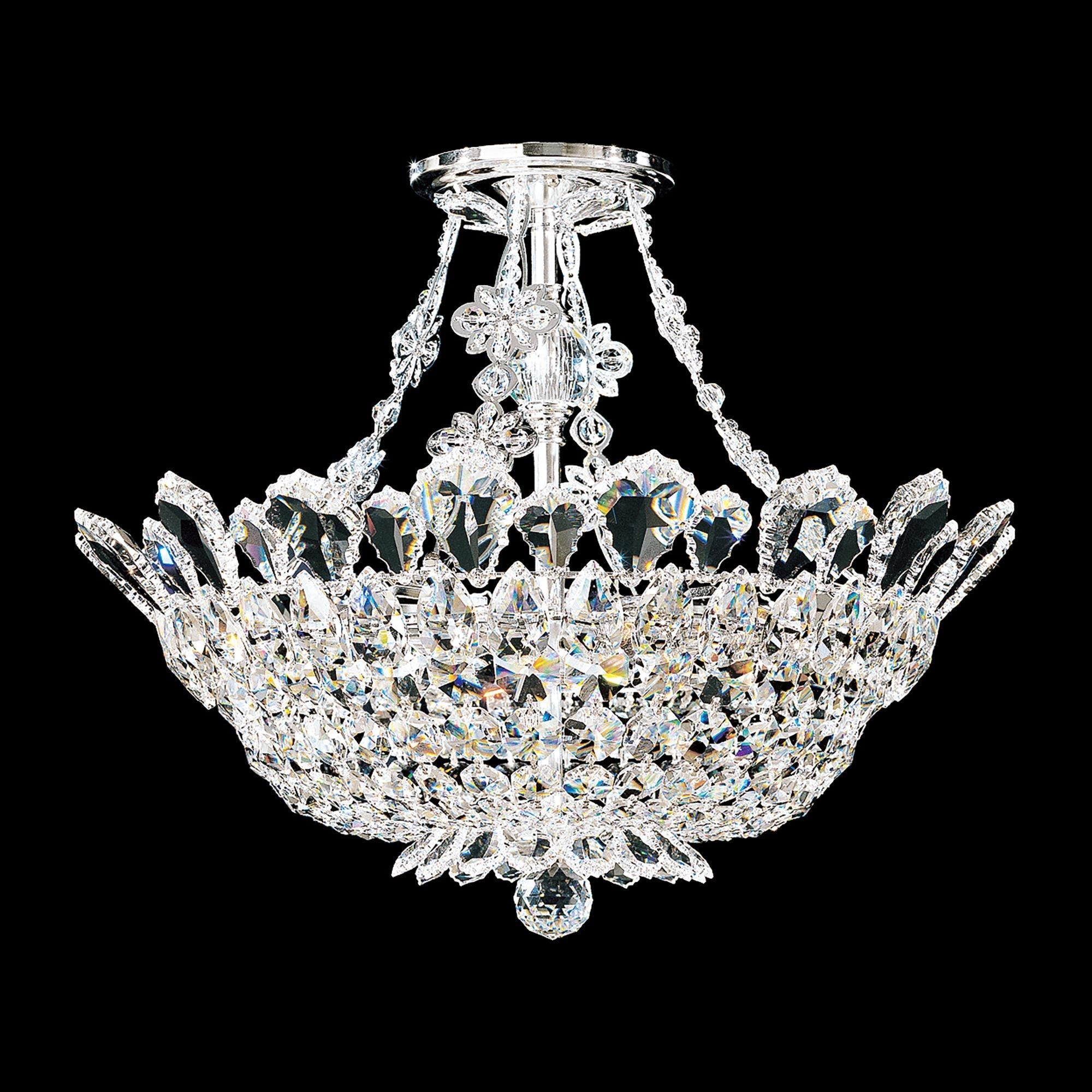 Trilliane 15"H X 8-Light Crystal Mount Chandelier