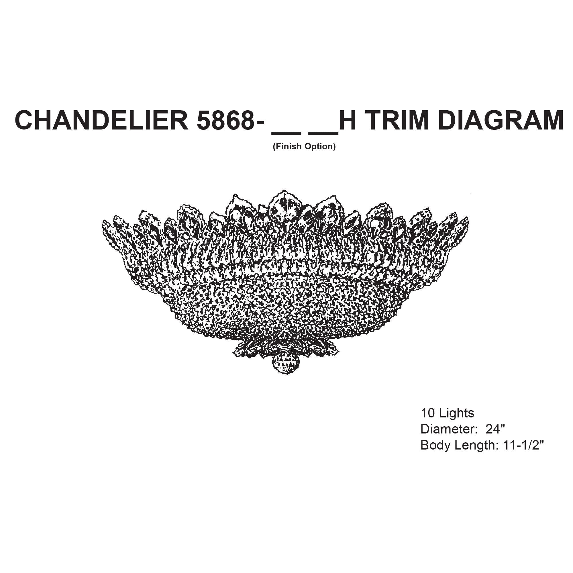 Trilliane 24" Wide Polished Silver Clear Chandelier