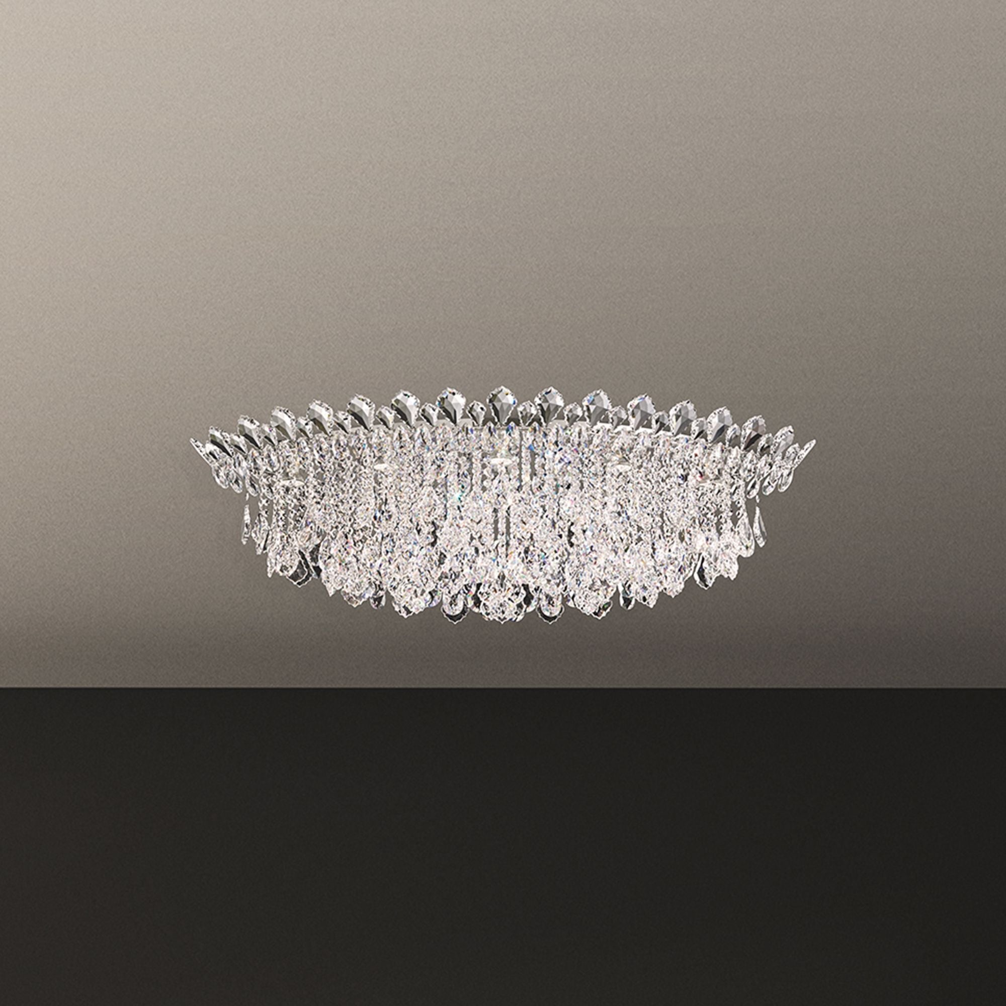 Trilliane Strands 15.5"H X 45"W 8-Light Crystal Chandelier