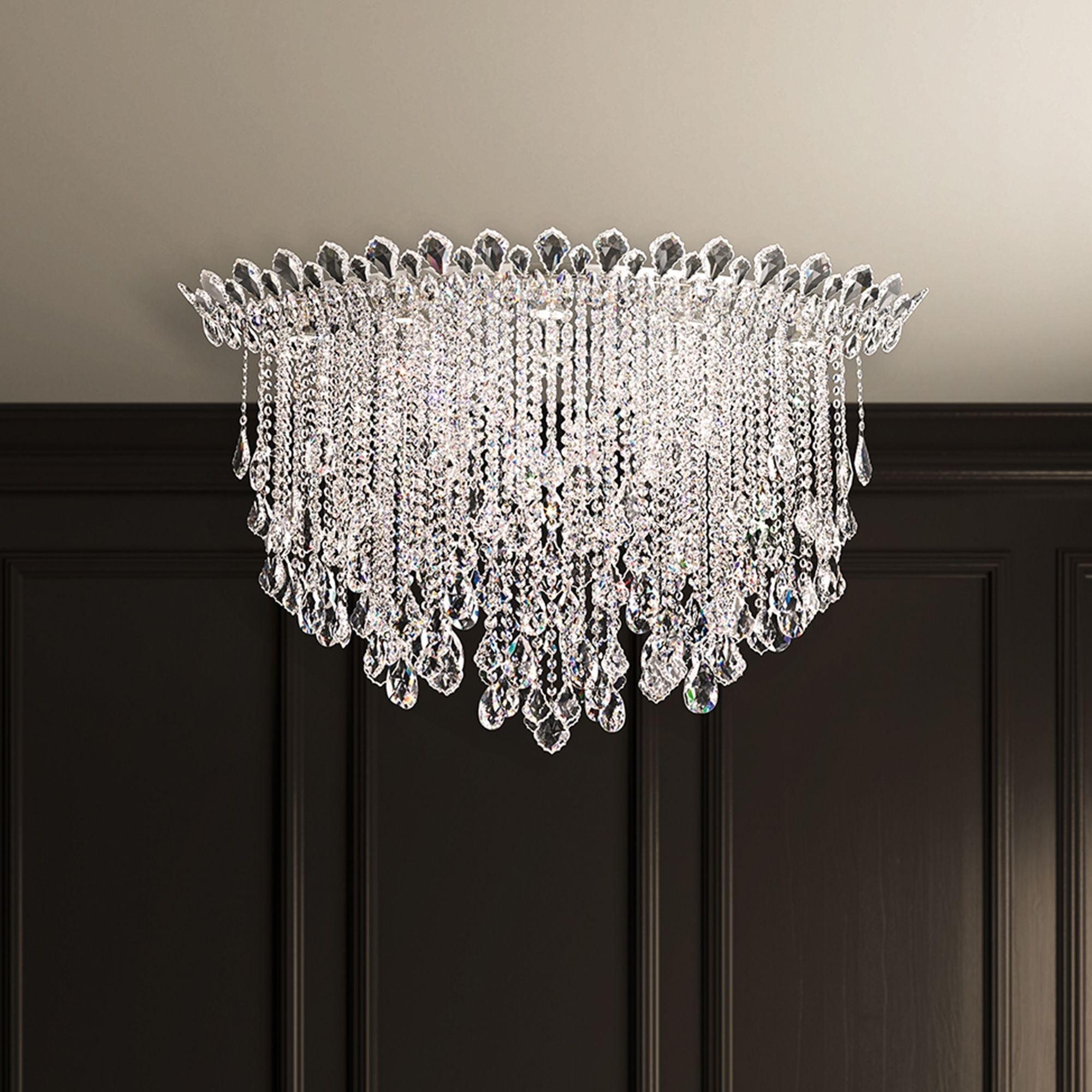 Trilliane Strands 28.5"H X 45"W 8-Light Crystal Chandelier