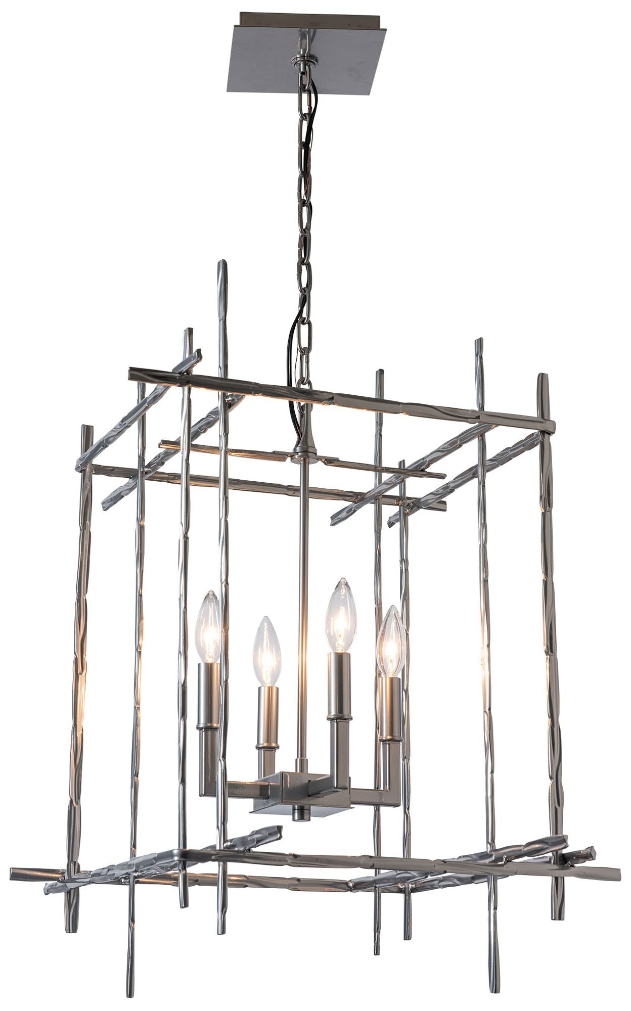 Tura 4-Light Sterling Chandelier