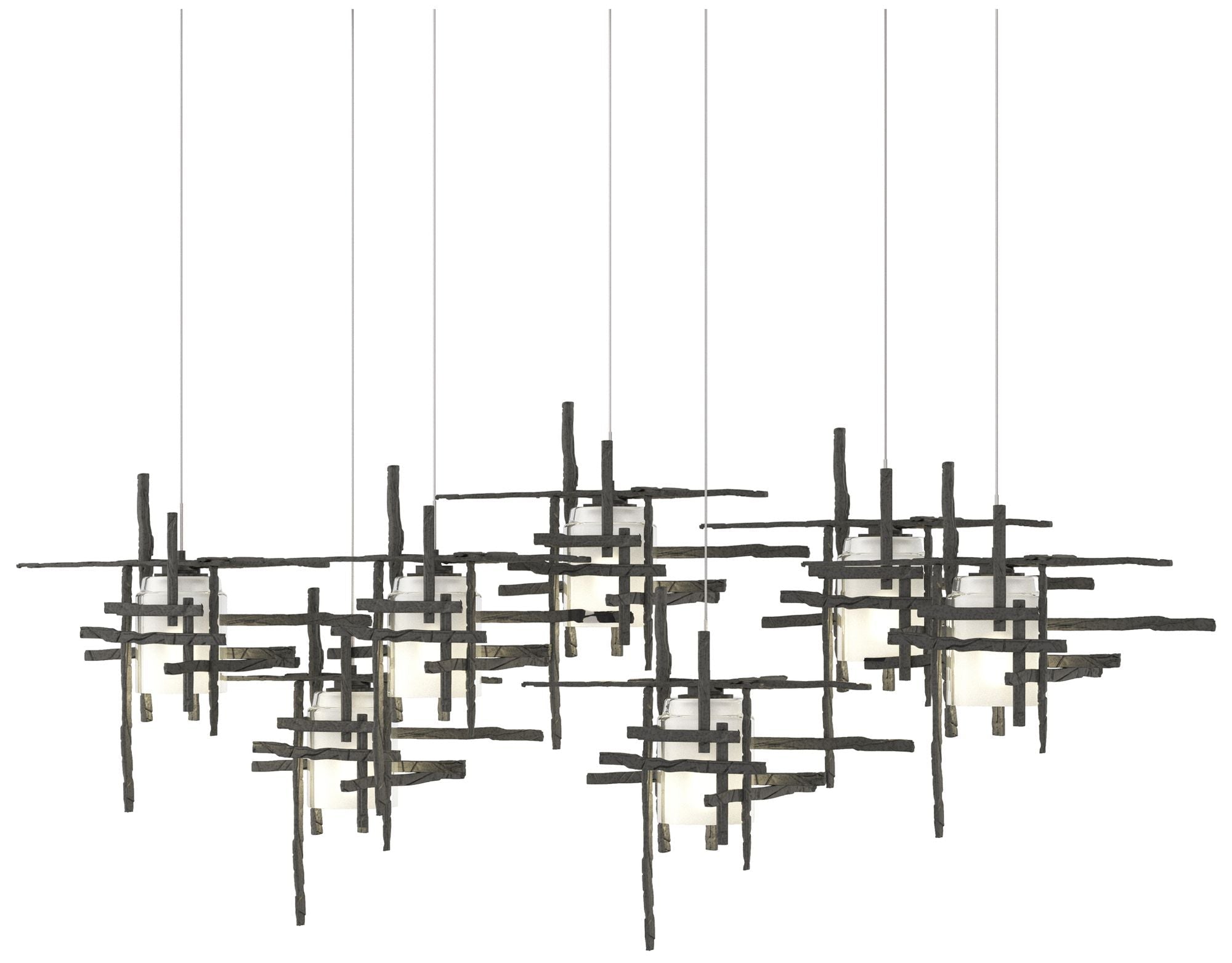Tura 7-Light Rectangular Iron Long with Chandelier