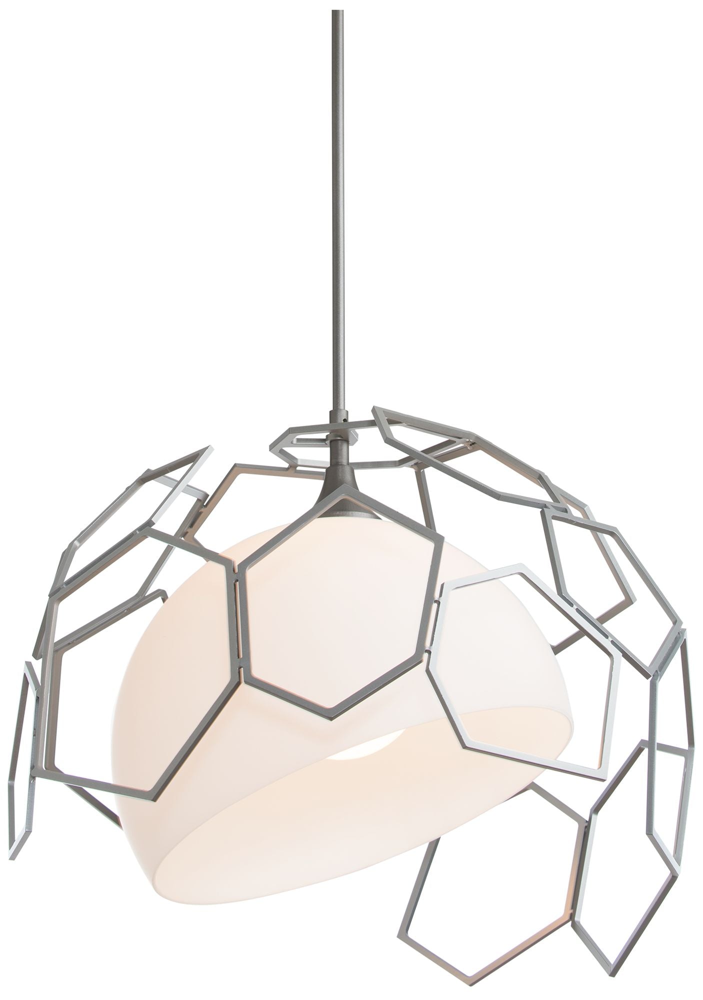 Umbra Outdoor Steel Finish Opal Chandelier