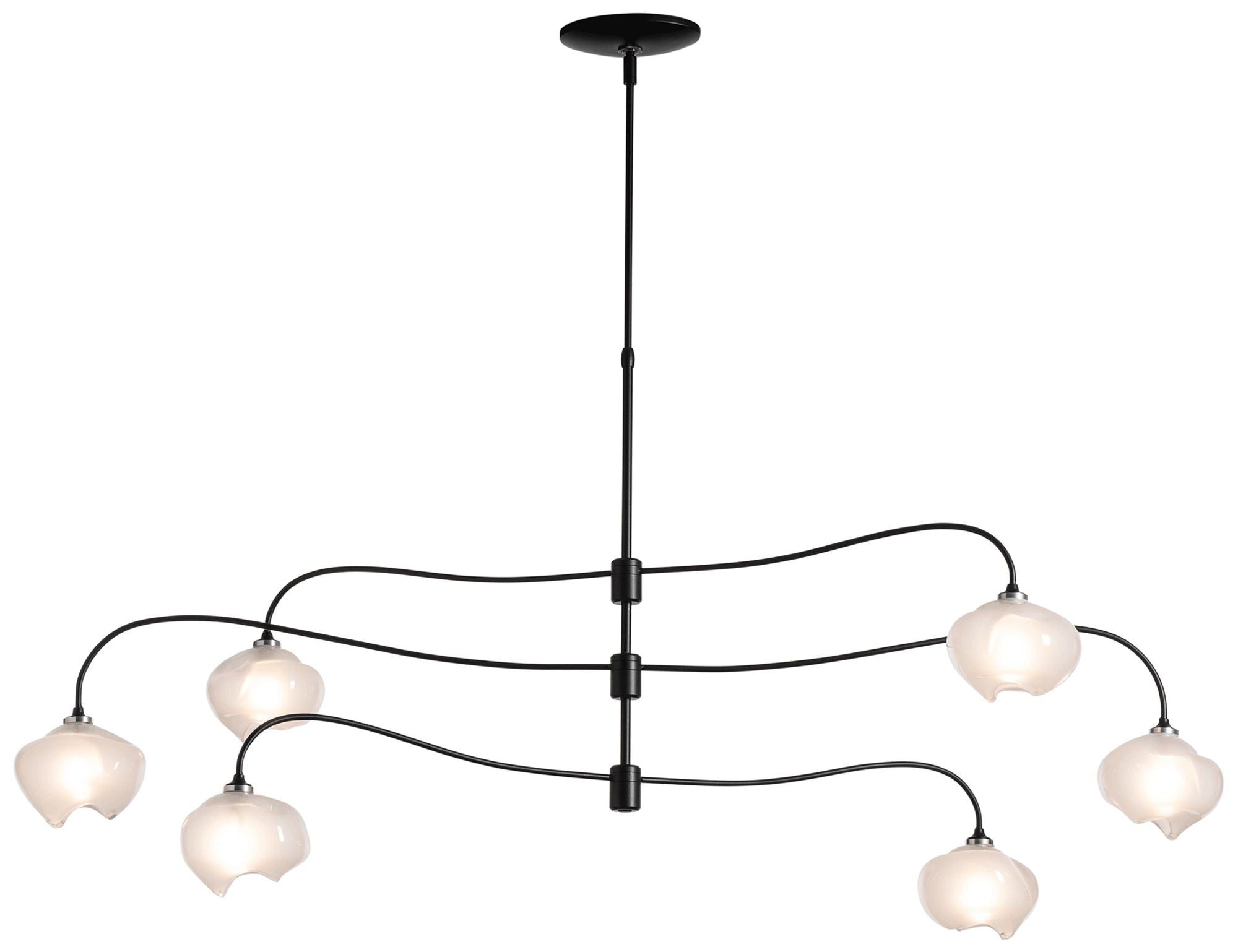 Ume 6-Light Large Black Chandelier