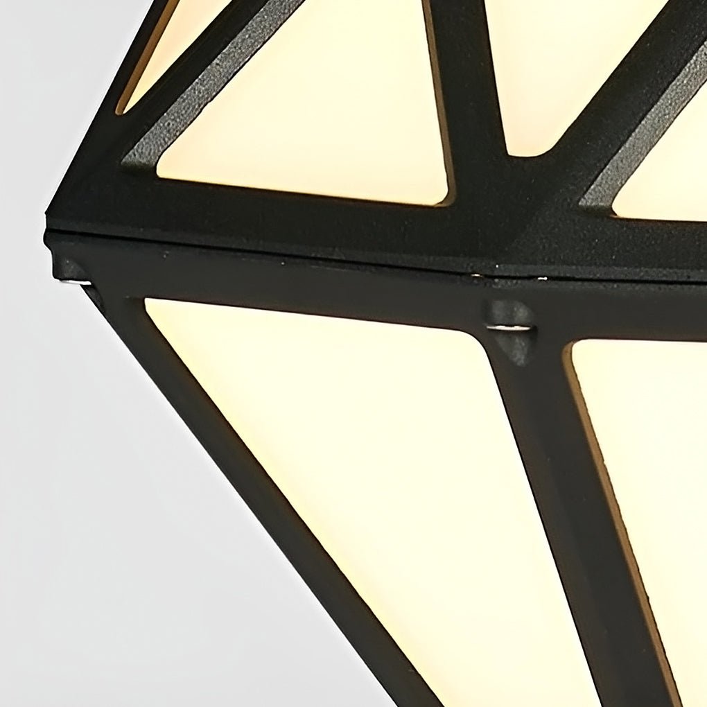 Unique Diamond-shaped LED Post Lights Outdoor Lights