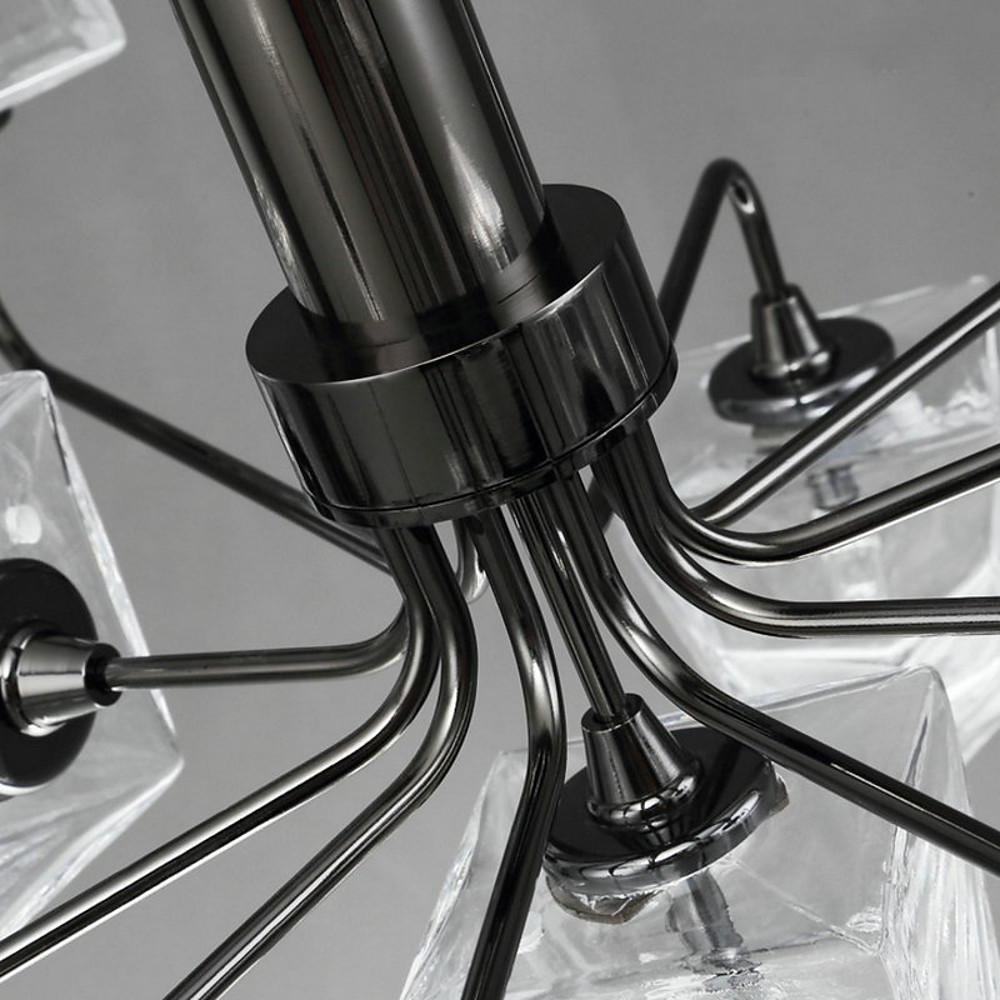 Mini Sputnik Chandelier Light Metal Glass LED for Room