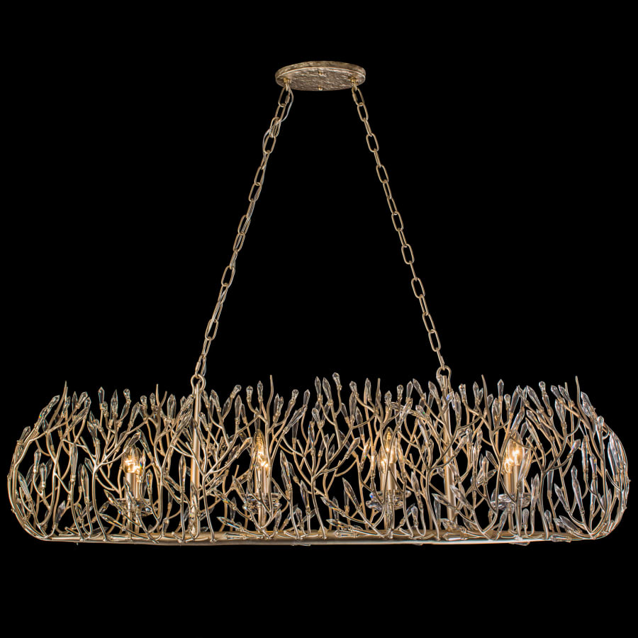 Bask 8-Light 48" Wide Crystal Linear Pendant