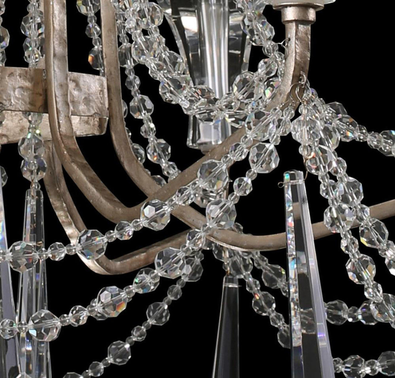 Barcelona 12 Light Chandelier - Transcend Silver