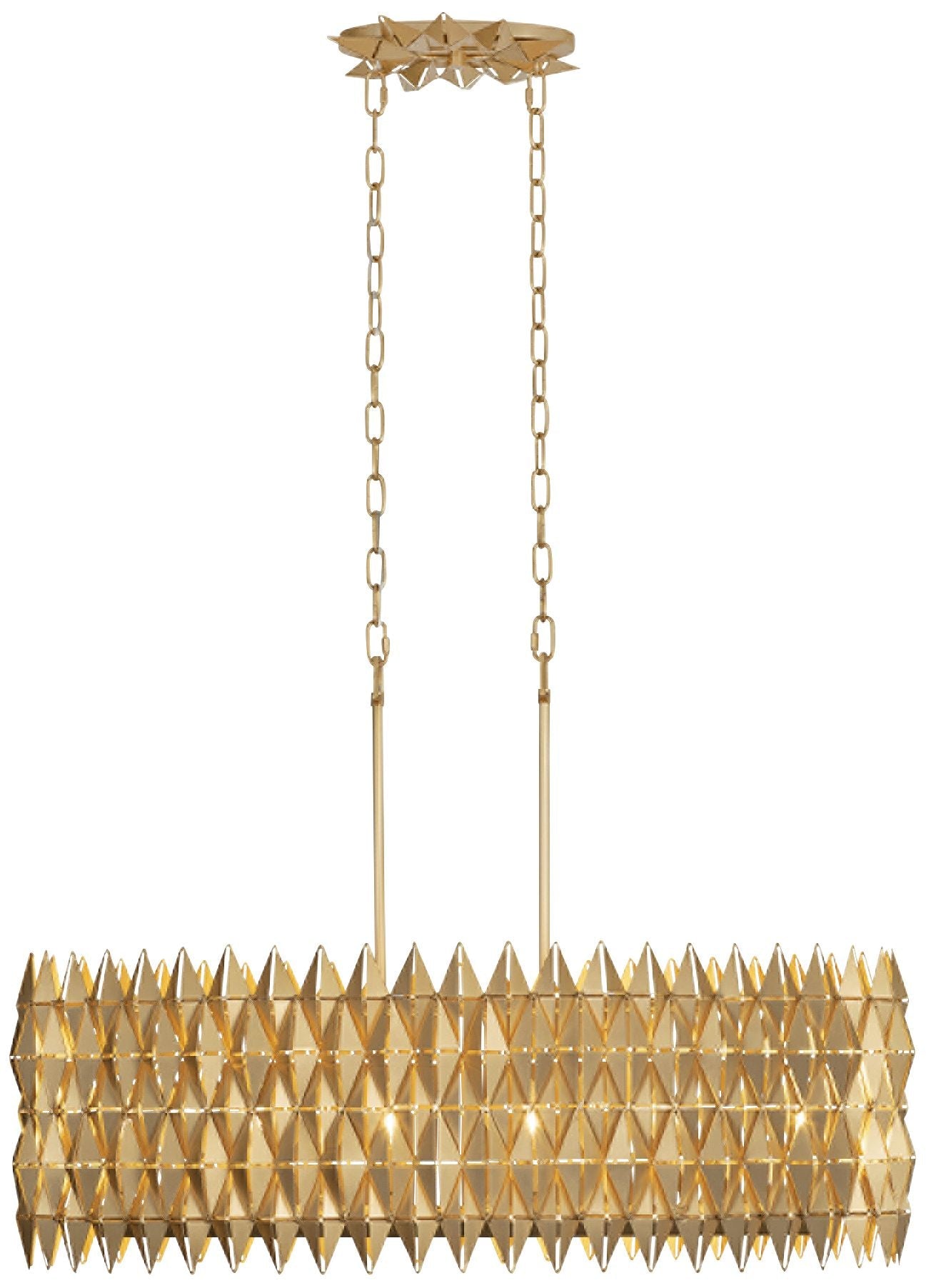 Forever 35.5"W French Gold Island Pendant