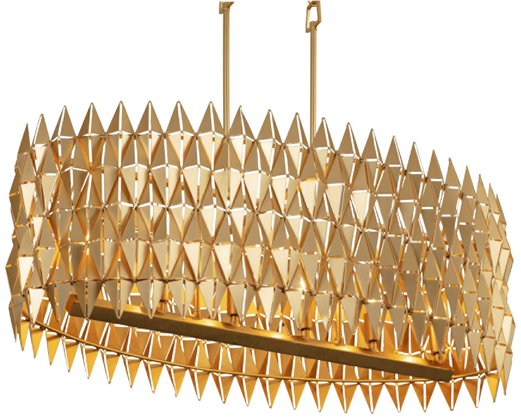 Forever 35.5"W French Gold Island Pendant