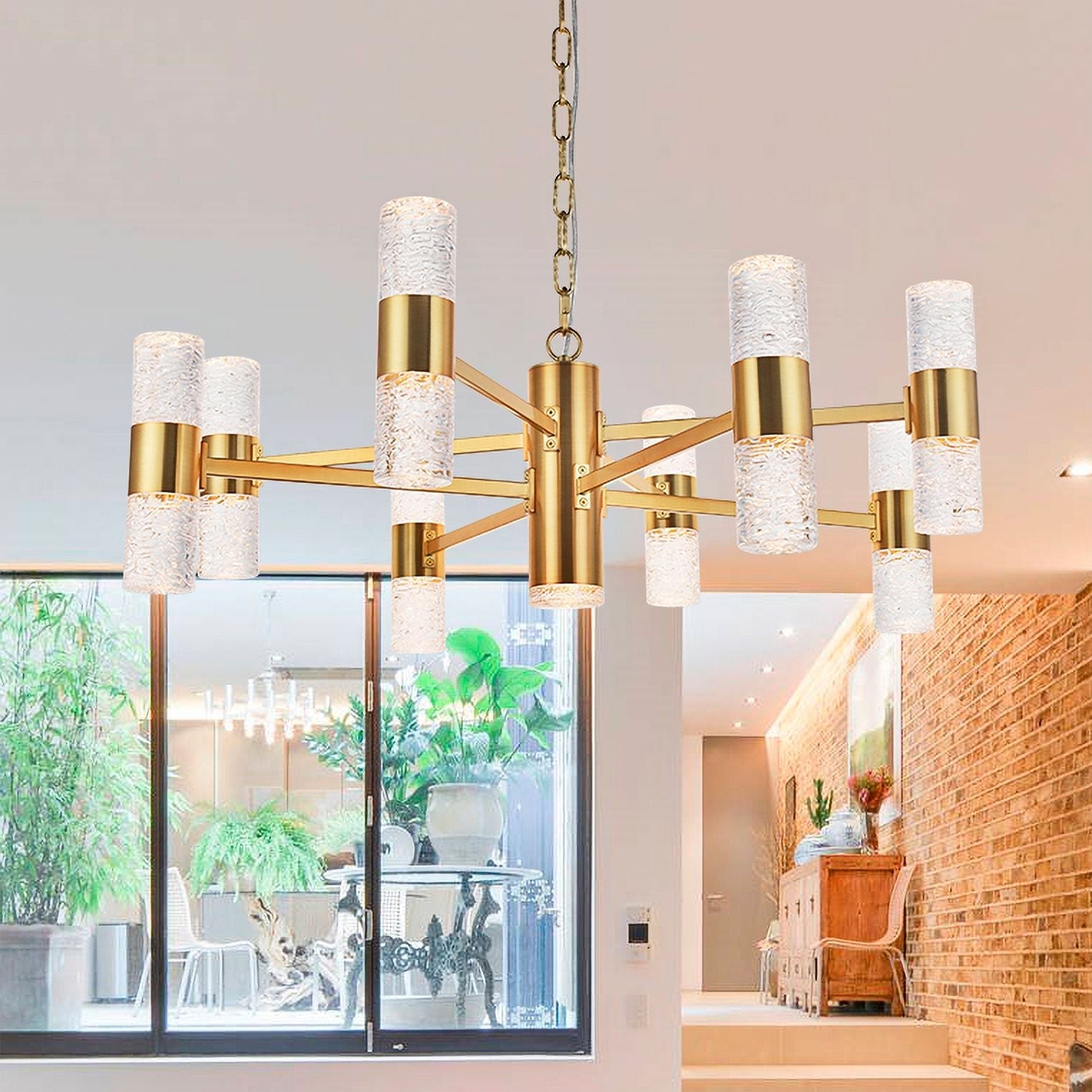 Vega 17-Light Gold Led Chandelier