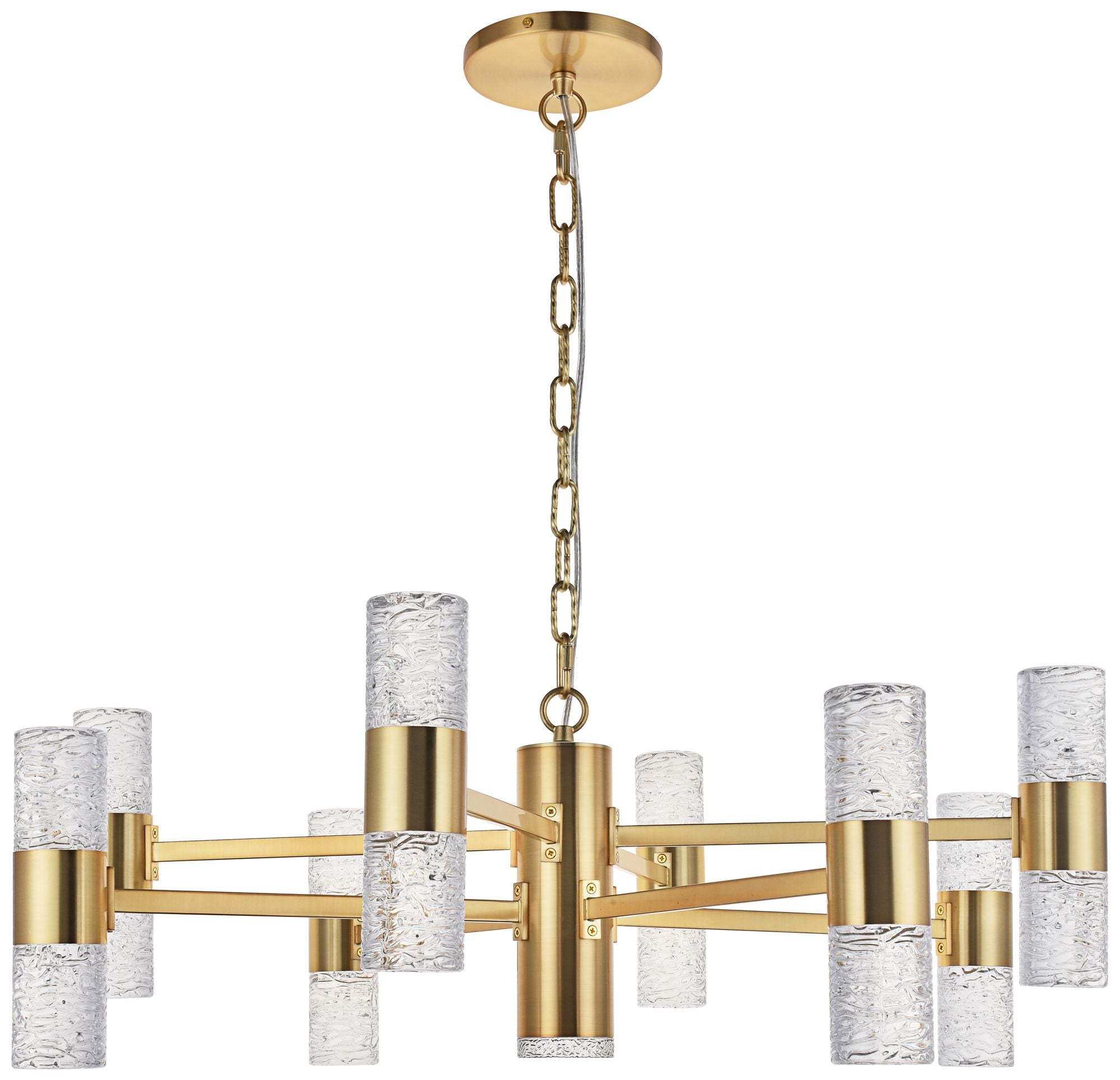 Vega 17-Light Gold Led Chandelier