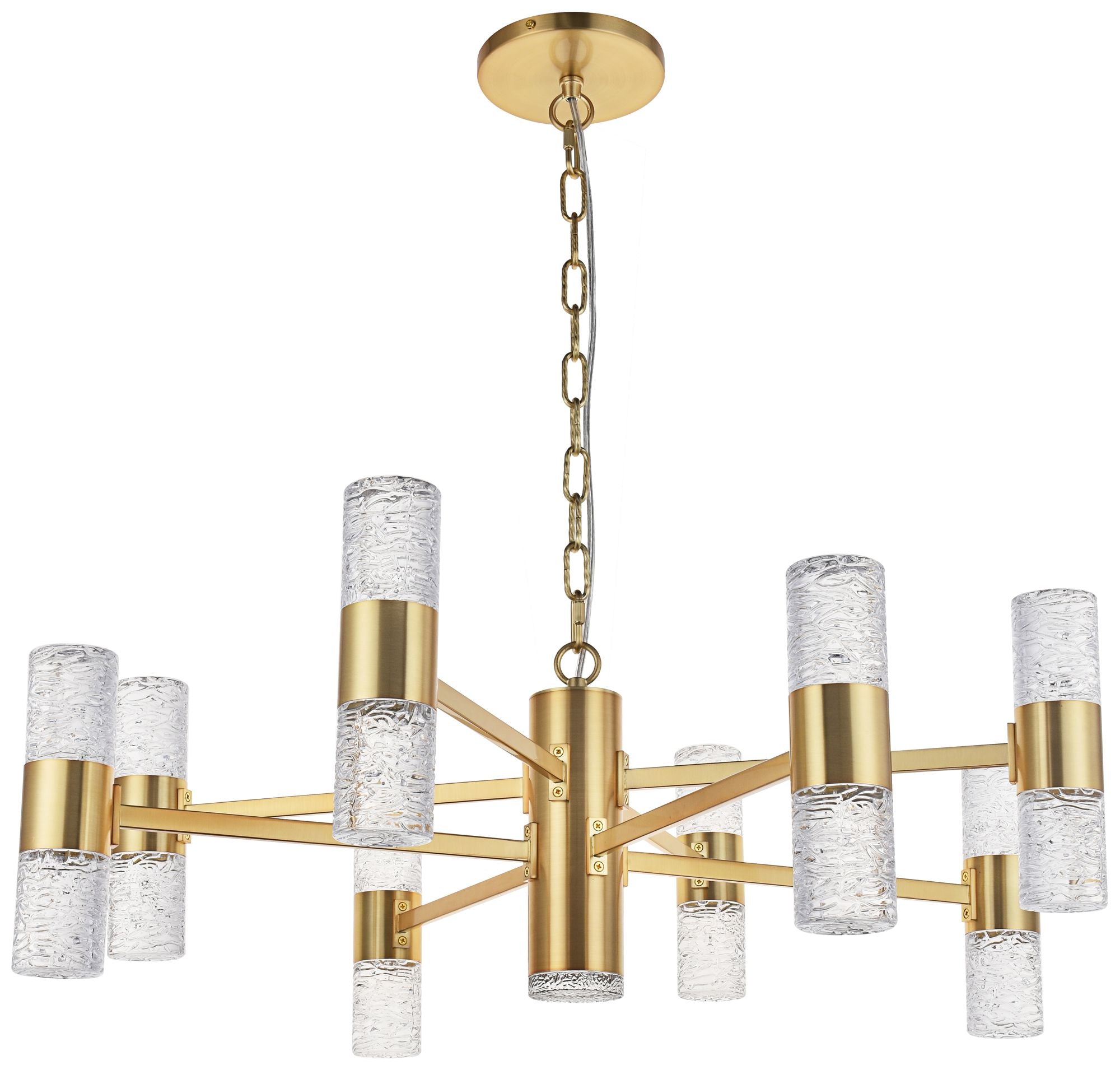 Vega 17-Light Gold Led Chandelier