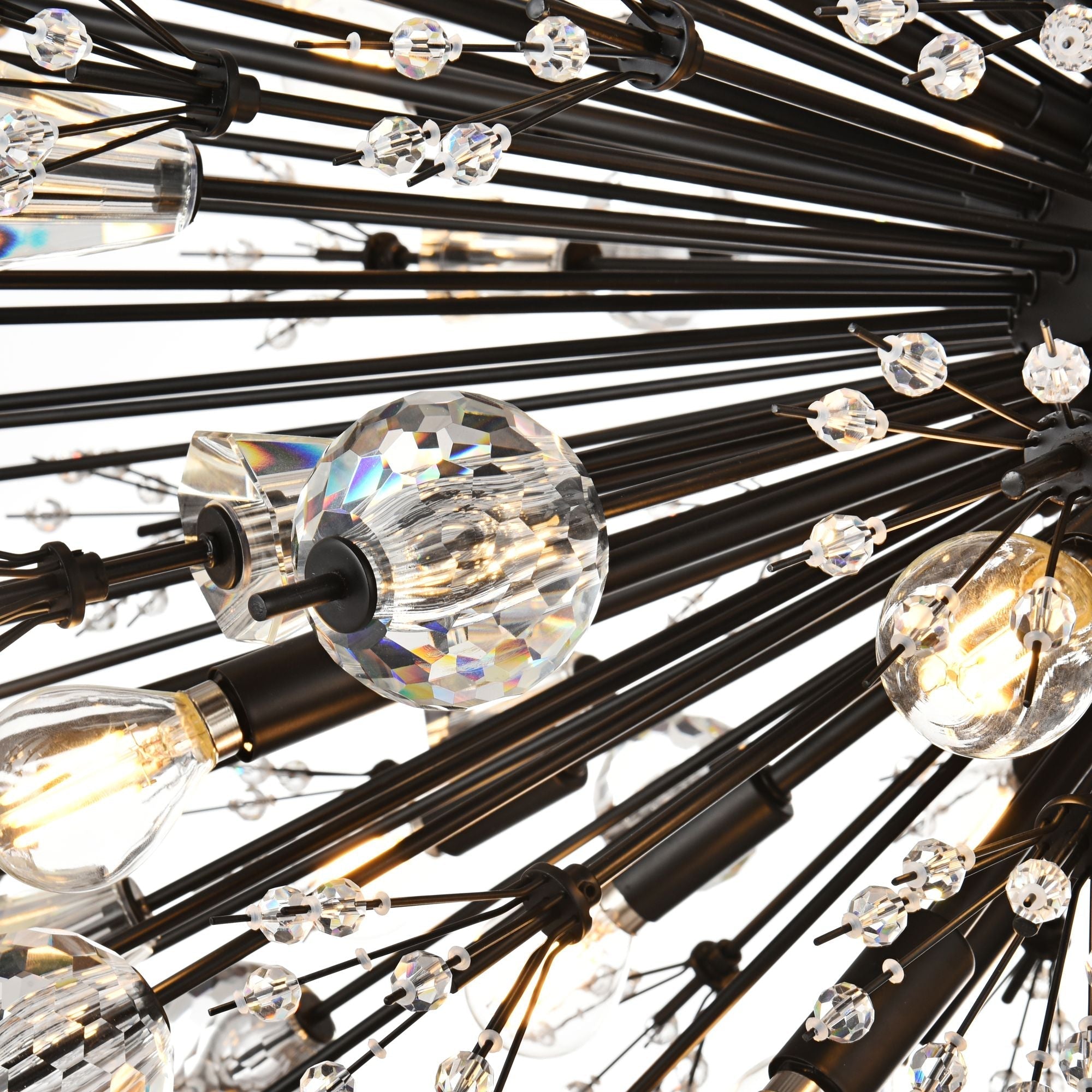 Vera 48" Crystal Starburst Oval Chandelier